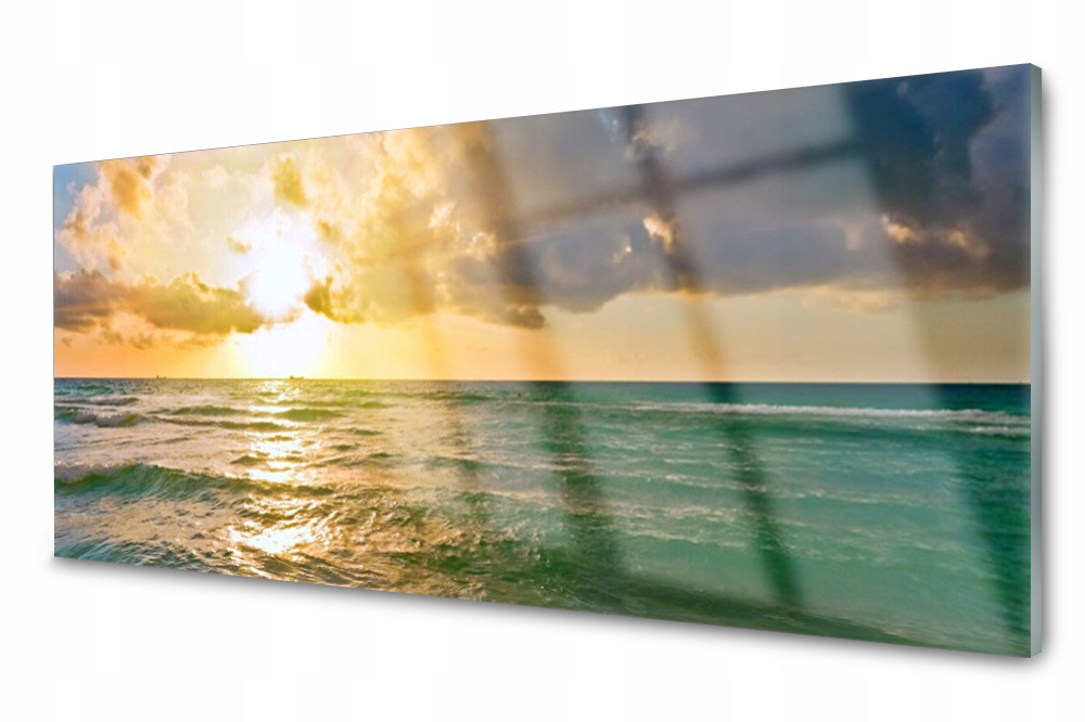

Panel szklany do kuchni Morze Zachód Słońca 125x50