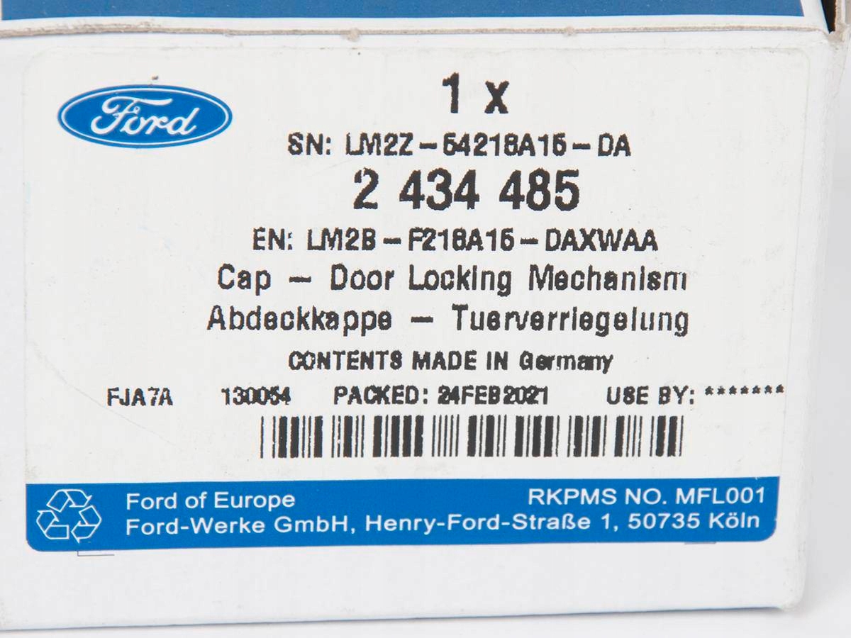 ZASLEPKA KLAMKI ZEWNETRZNEJ LEWEJ MONDEO 19 Car type Passenger cars