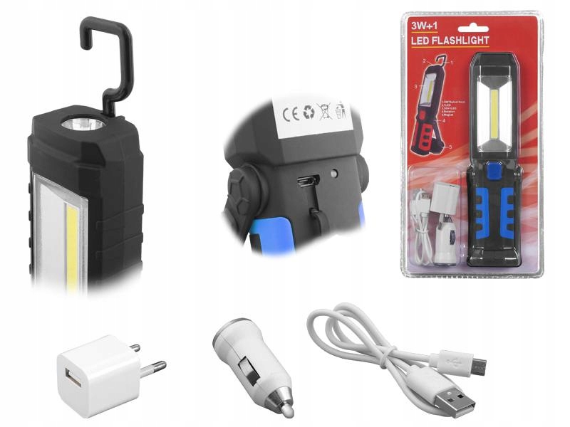 LAMPA WARSZTATOWA COB LED Z AKUMULATOREM LxL016 Zasilanie akumulatorowe