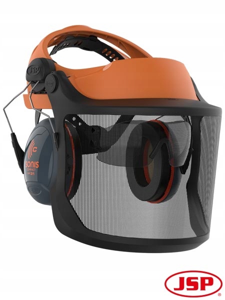 Kryt obličeje s náušníky a brýlemi EVOGuard M2 pro dřevorubce, truhláře
