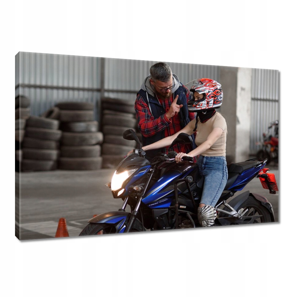 

Obrazy 90x60 Nauka jazdy Motocykl