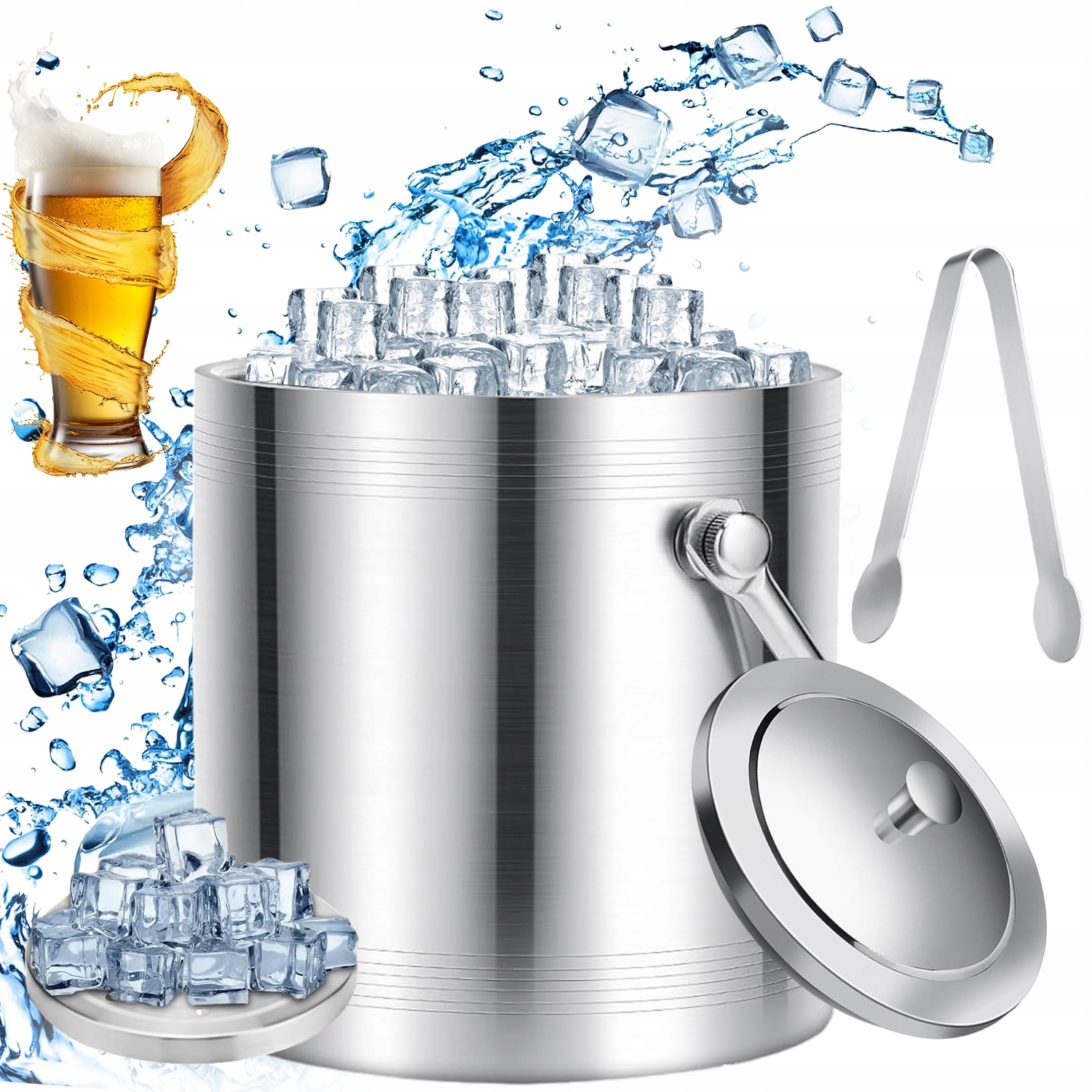 Kbelík Na Led Z Nerezové Oceli Se Snadno Čistí