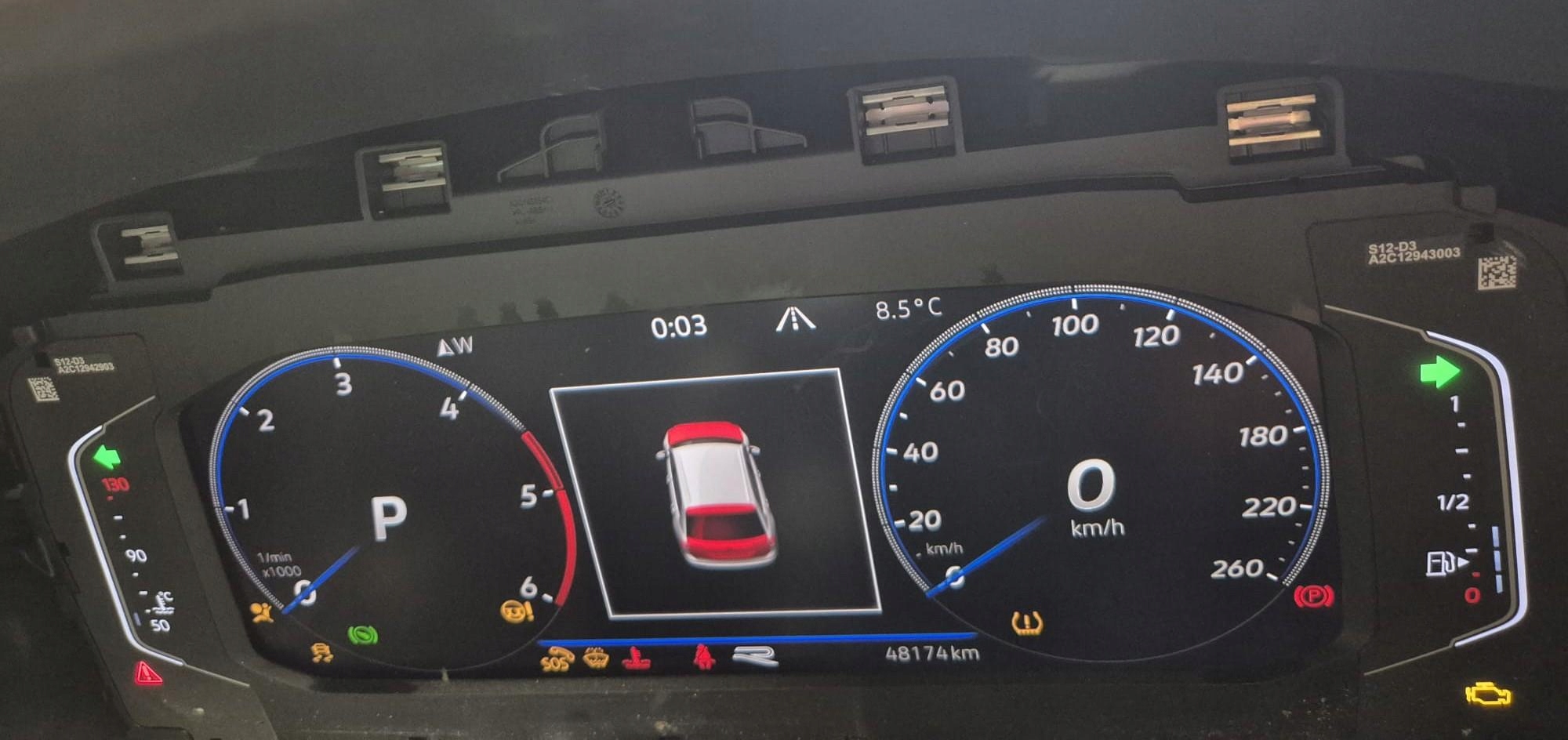 vw Tiguan II спидометр 3G0920320C 48174km