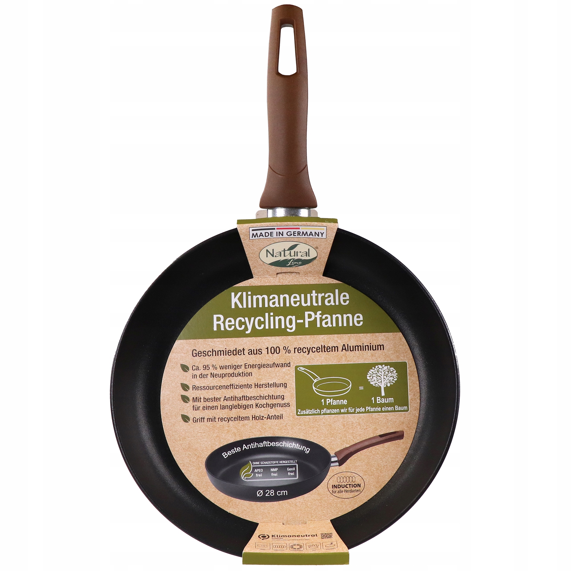 

Patelnia Aluminiowa Natural Line 28CM Z Recyklingu