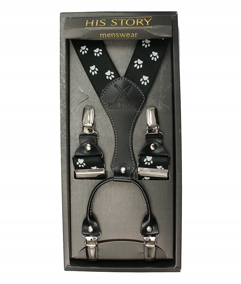Szerokie Męskie Szelki w Psie Łapy - HIS STORY