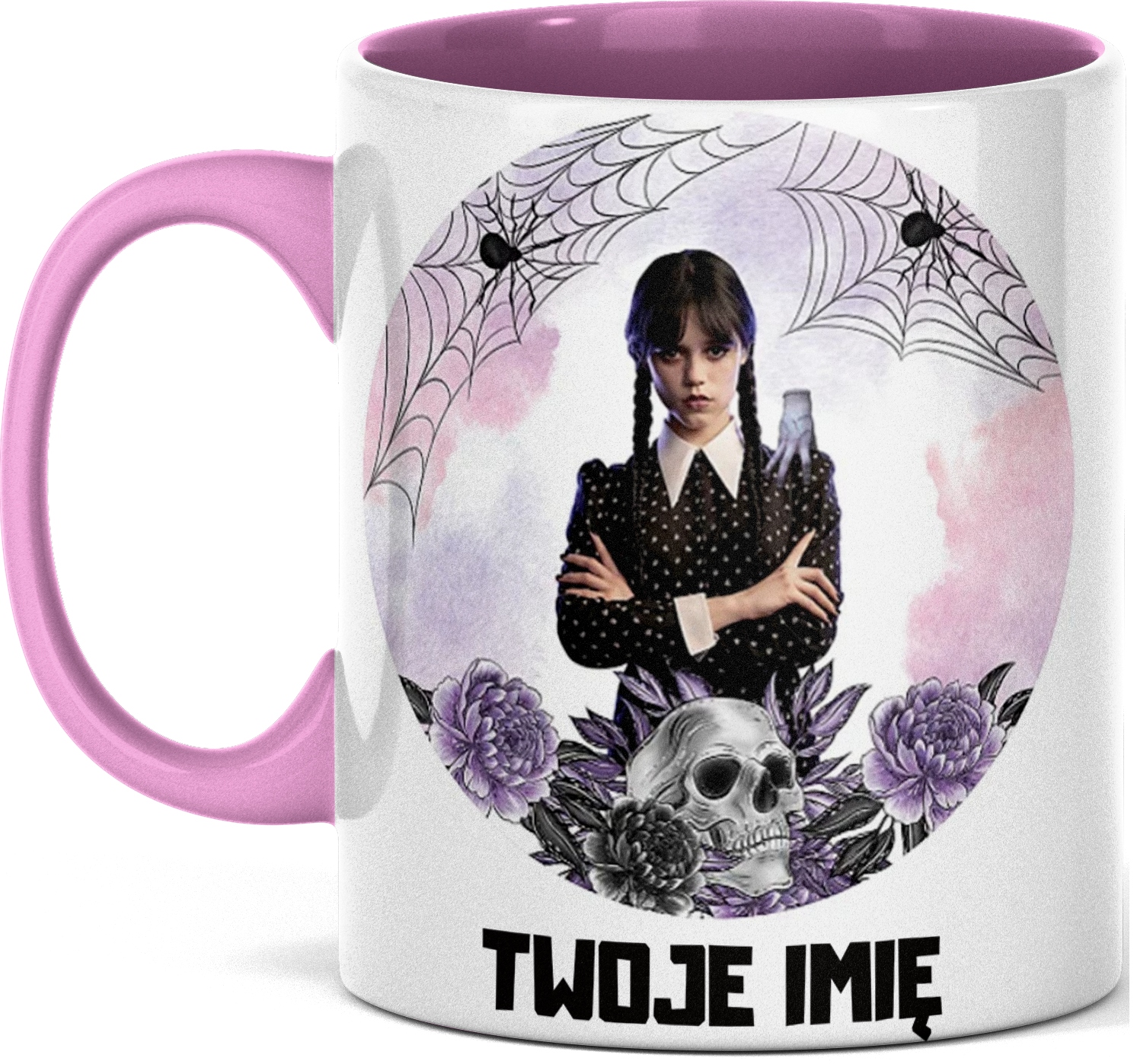 

Kubek Wednesday Addams Z Imieniem Napisem Zdjęciem