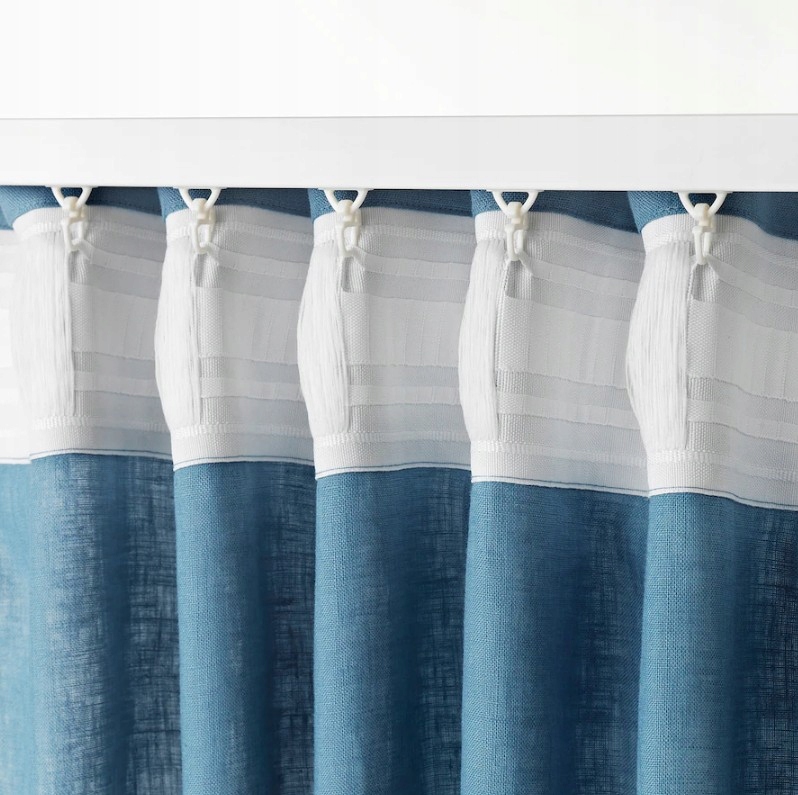 IKEA VIDGA Haczyki do prowadnic do zasłon, 24 szt. Marka Ikea