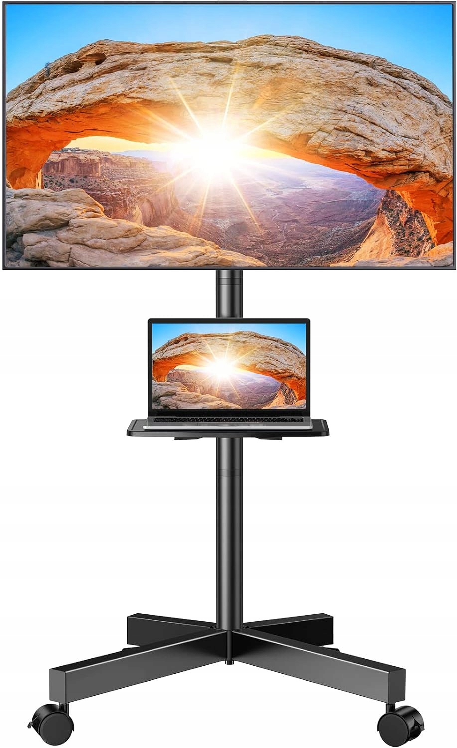 Podstawa Stojak Pod Telewizor Kółka 23-60 Cali 40 Kg Vesa 400X400 Z Półką