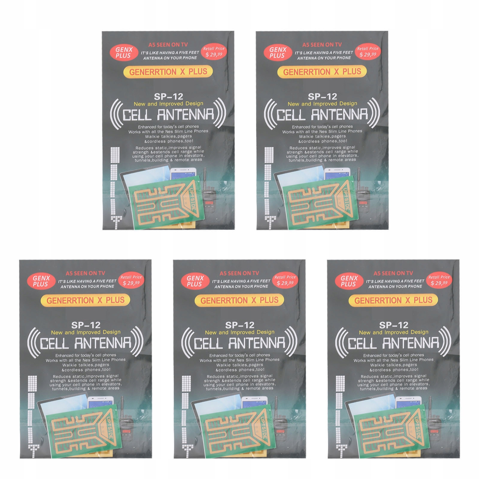 5X WZMACNIACZ ZASIĘGU GSM CELL ANTENA GENERACJA Kod producenta 2511210141711