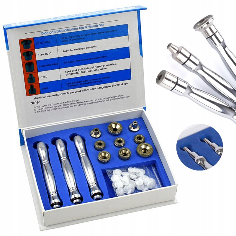 Koncovky hlavic pro diamantovou mikrodermabrazi