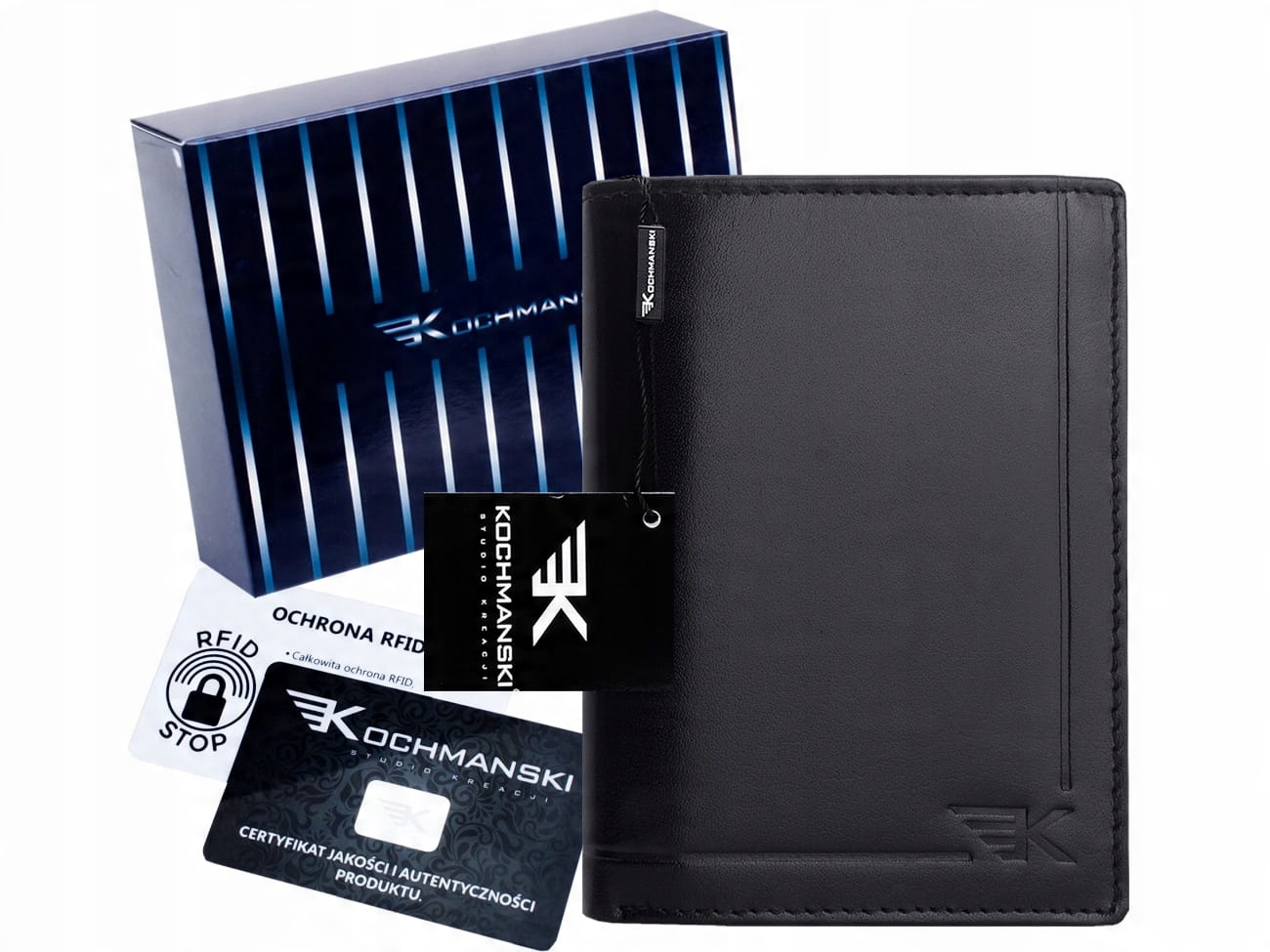 

Kochmanski skórzany portfel męski Rfid Premium