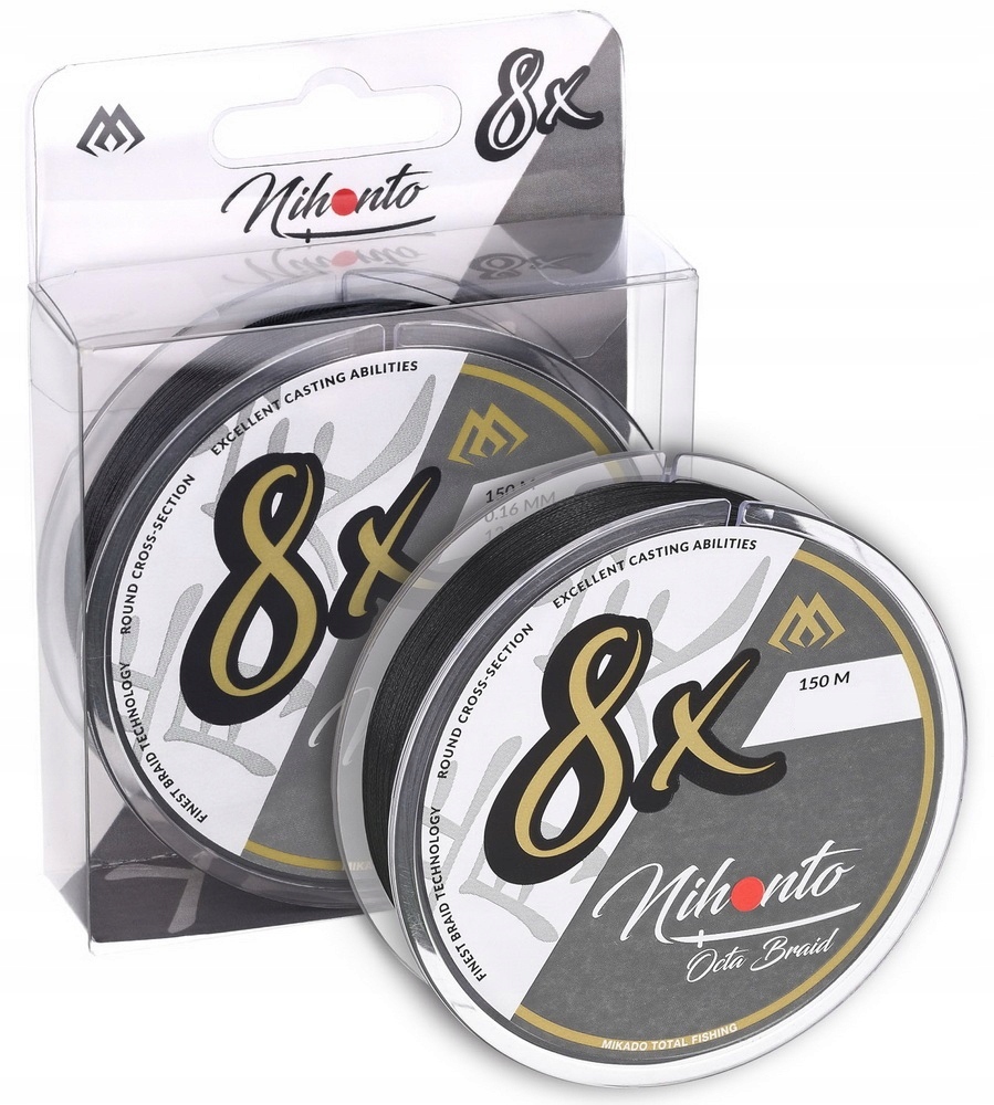 Plecionka Mikado Nihonto Octa Braid 0,10mm 150m Black Z24B-010