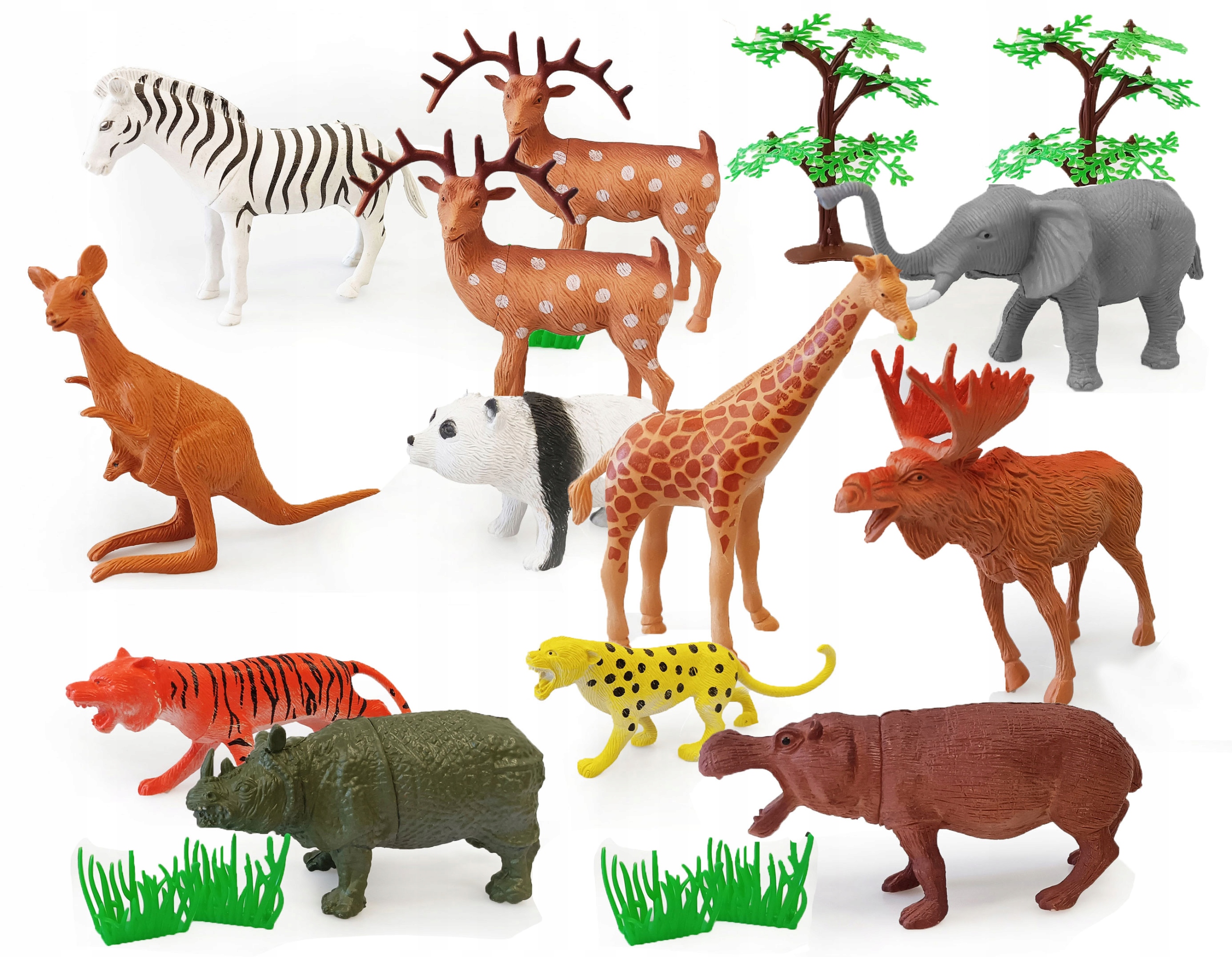 

Zestaw Zwierząt Figurki Egzotyczne Zoo Etui