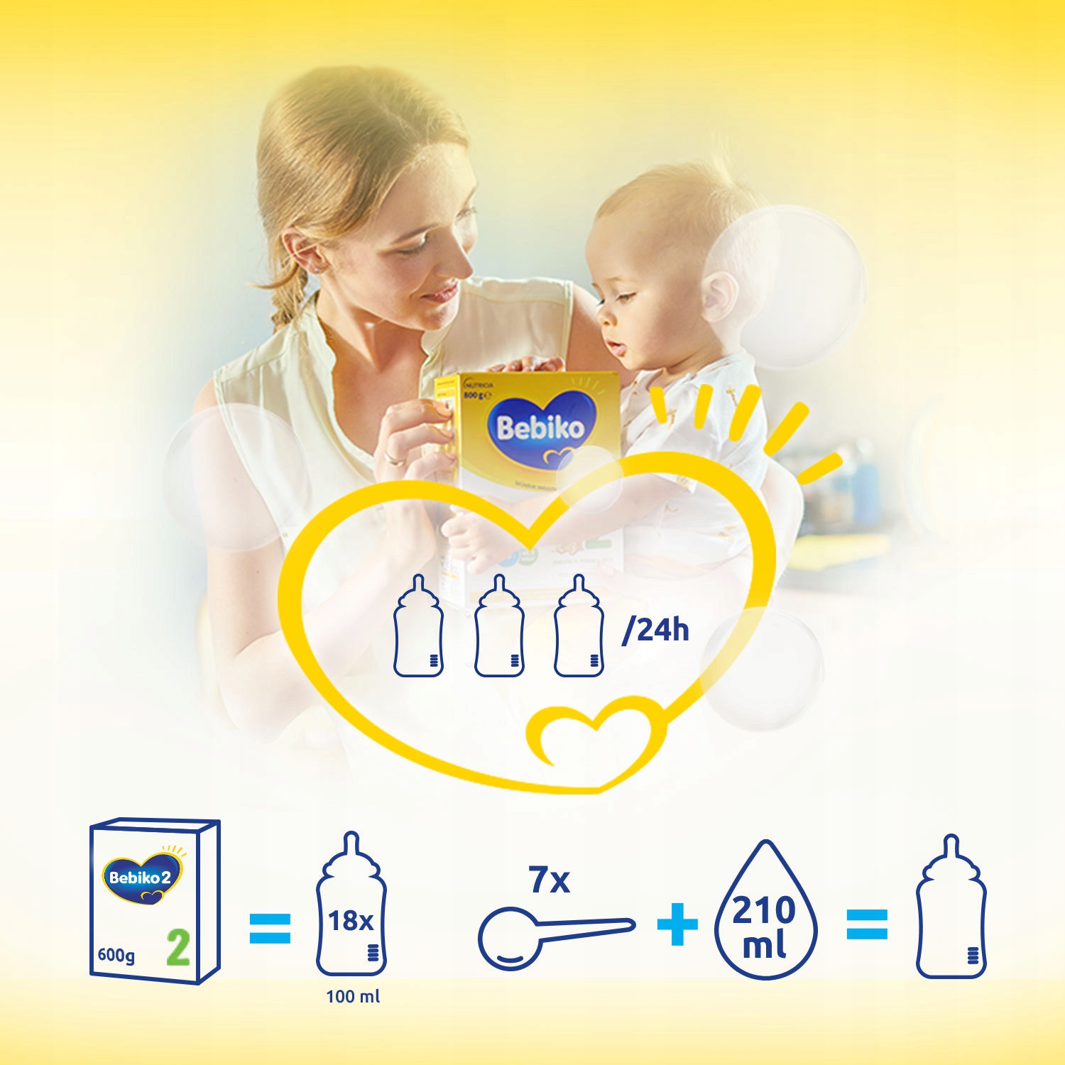 Bebiko 2 Mleko następne ZESTAW 8x600g Marka Bebiko