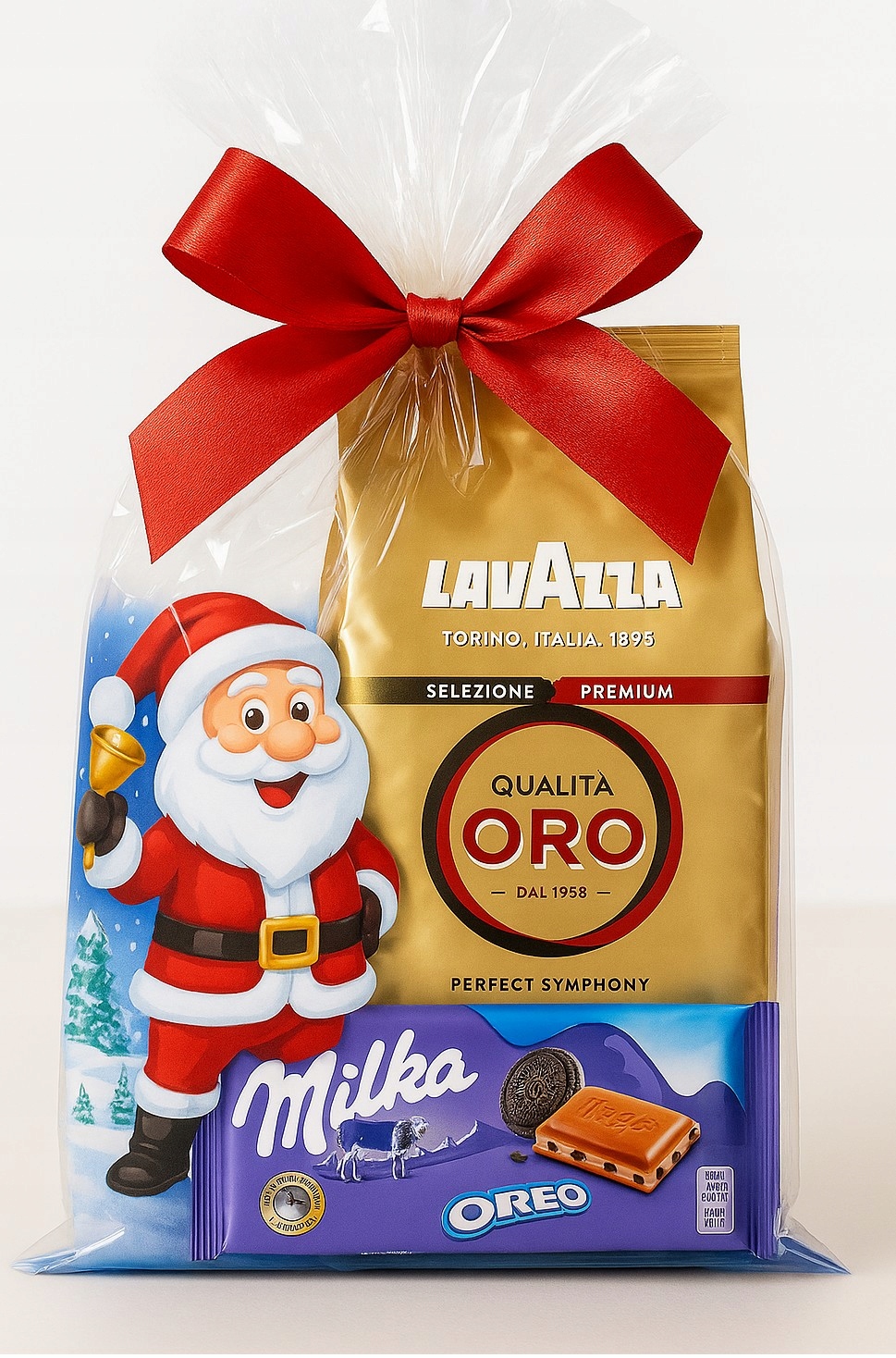 Levně Italská Káva Arabica Lavazza Qualita Oro 1kg plus Čokoláda Milka