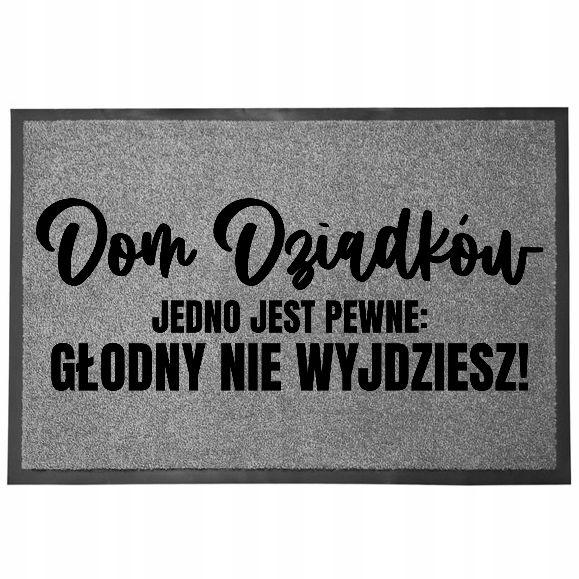 Wycieraczka Wejśćiowa Szara Na Dzień Babci I Dziadka Dom Dziadków