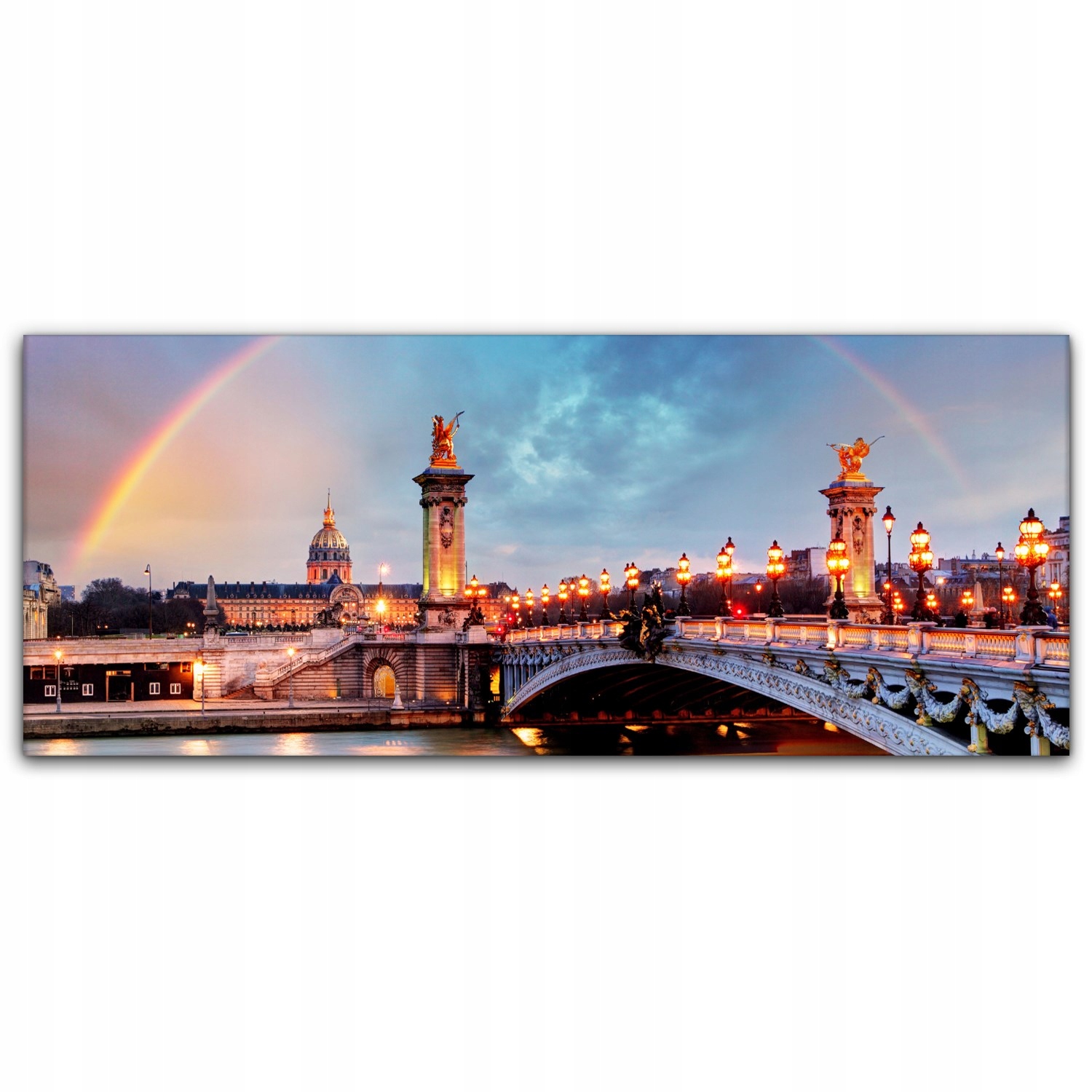 

foto-obraz na płótnie 125x50 Tęcza Most Alexandre