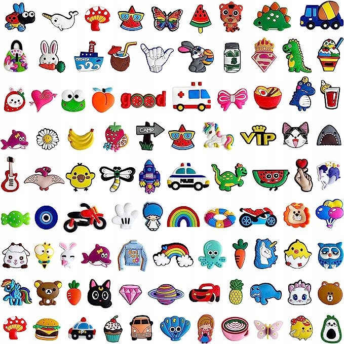 PRZYPINKI do butów CROCS ZESTAW 30 szt ZAWIESZKA Wpinki MIX Kolor wielokolorowy