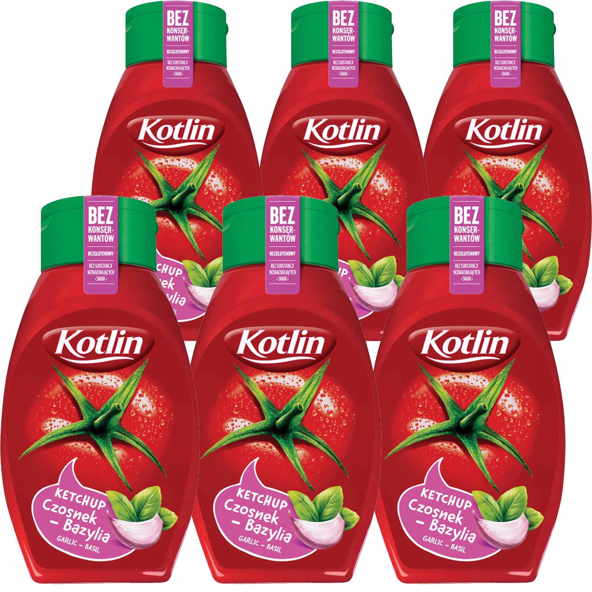 Kotlin Kečup s česnekem a bazalkou 450 g x 6 kusů