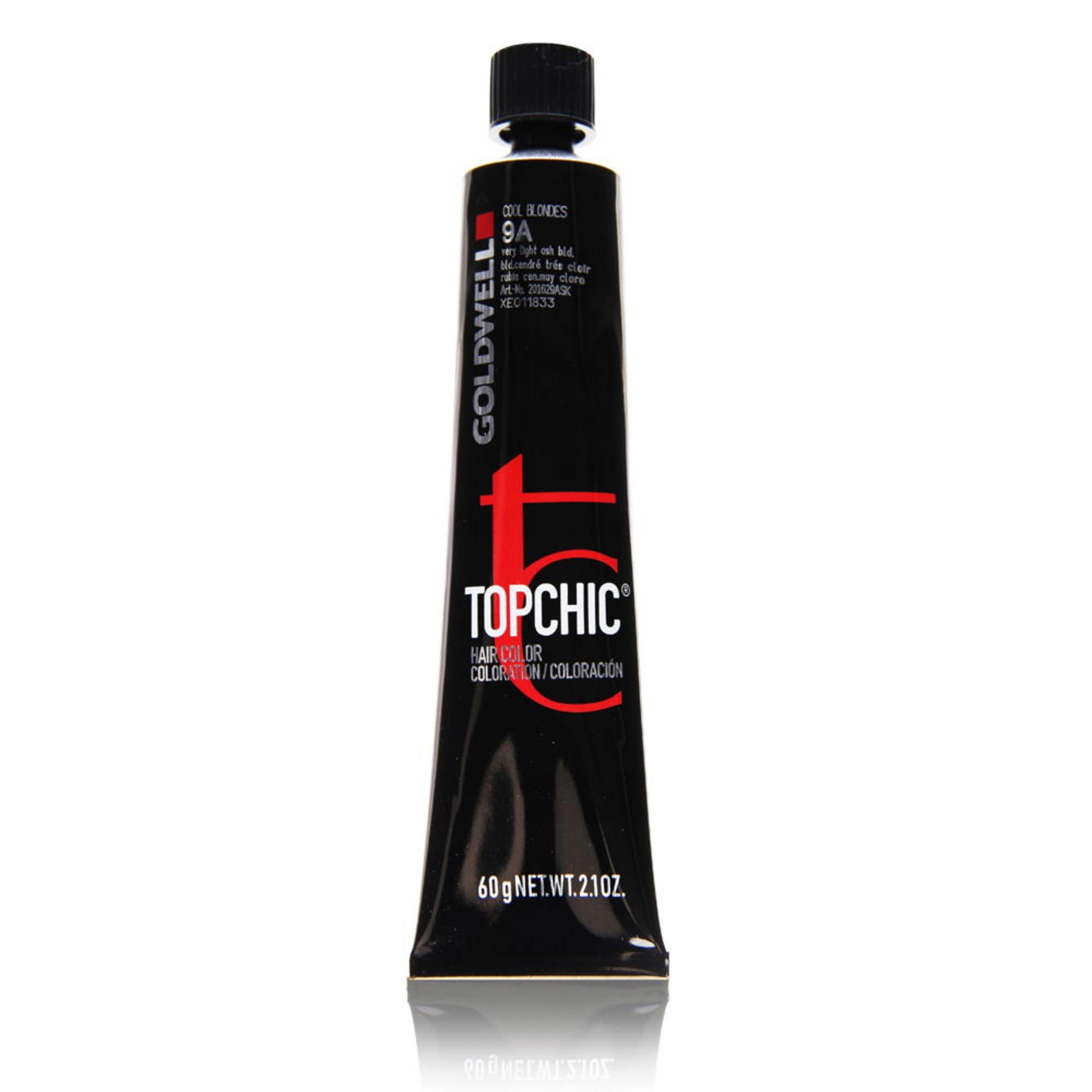 Goldwell, TopChic, Trvalá barva na vlasy, 9A Velmi světlá popelavá blond, 60 ml