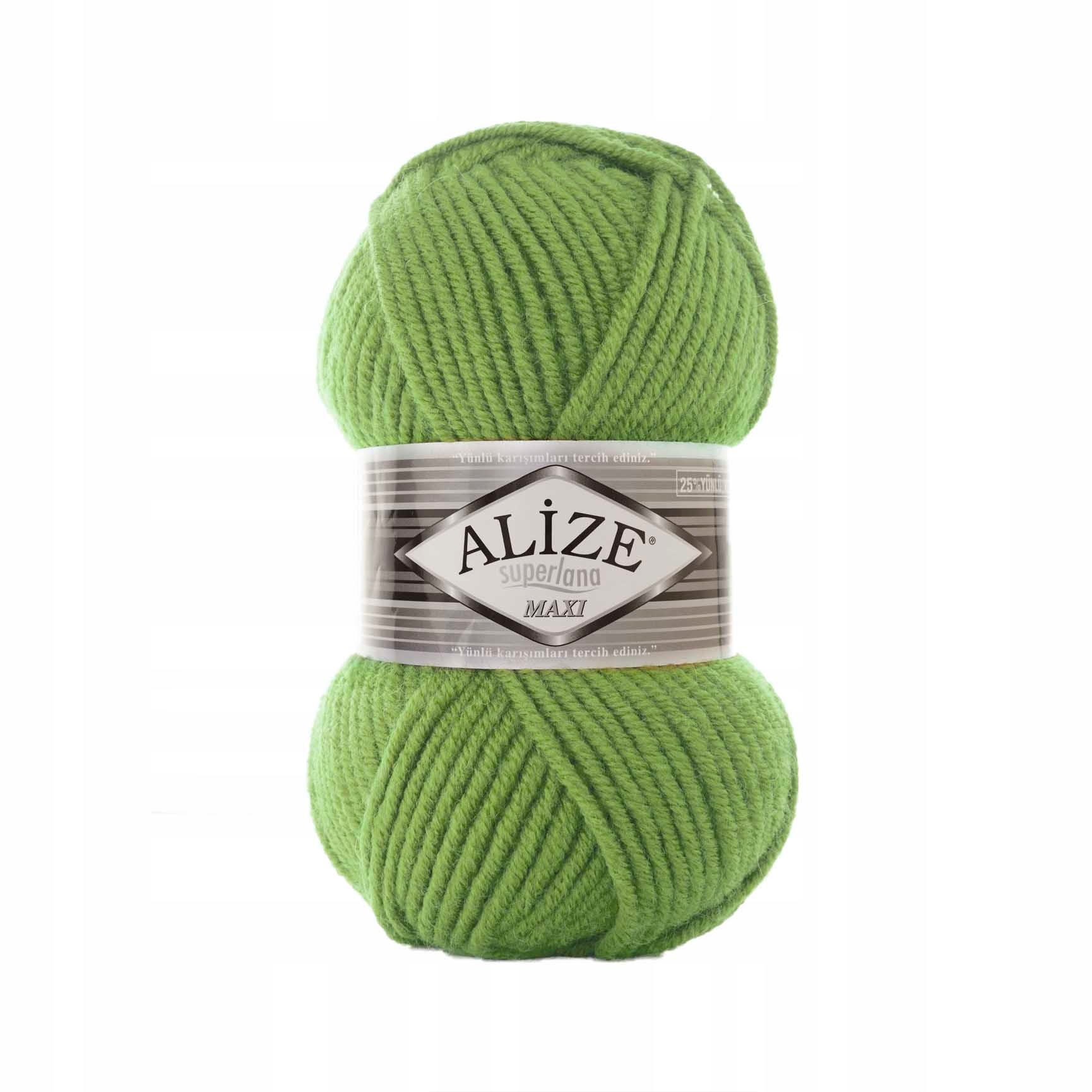 Superlana Maxi Alize 100g/100m Zielony 485 New