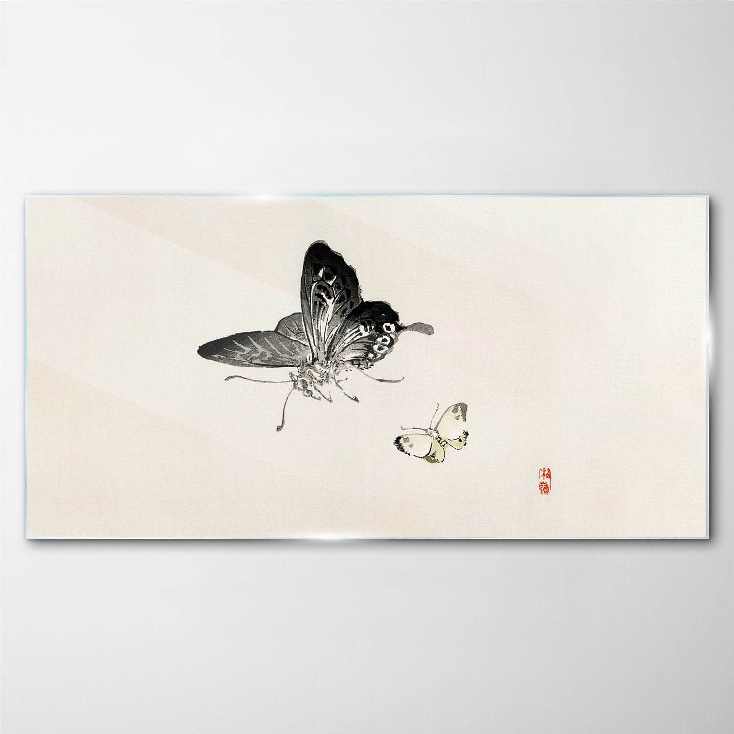 

Obraz z nadrukiem szklany Owady motyl 140x70 cm