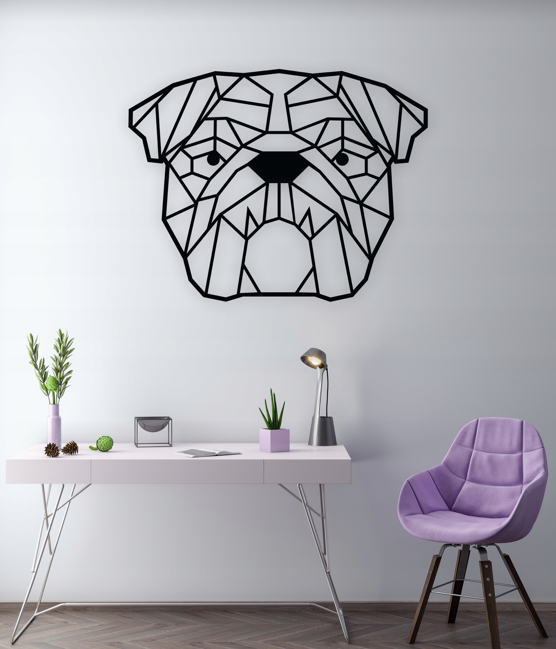 Ozdoba ścienna BULDOG ANGIELSKI PIES A309 100x78 Kod producenta A309