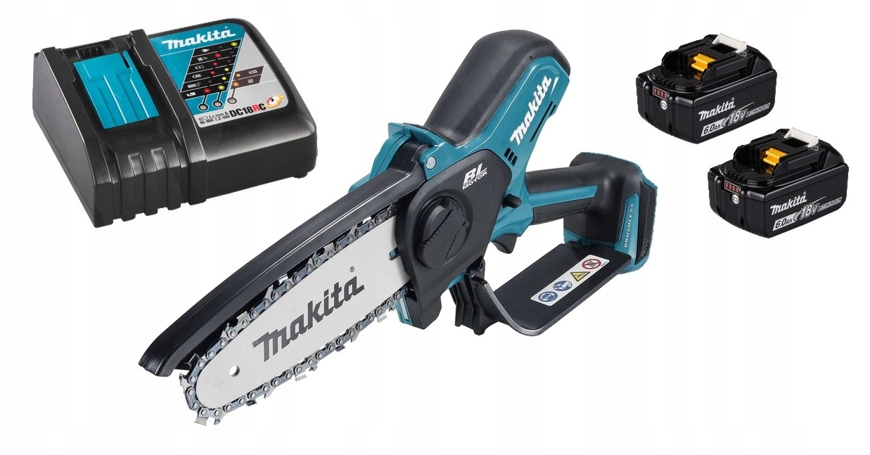 Makita Aku Piła Łańcuchowa Do Gałęzi Lxt 18V 2x6Ah BL1860 DC18RC DUC150Z01