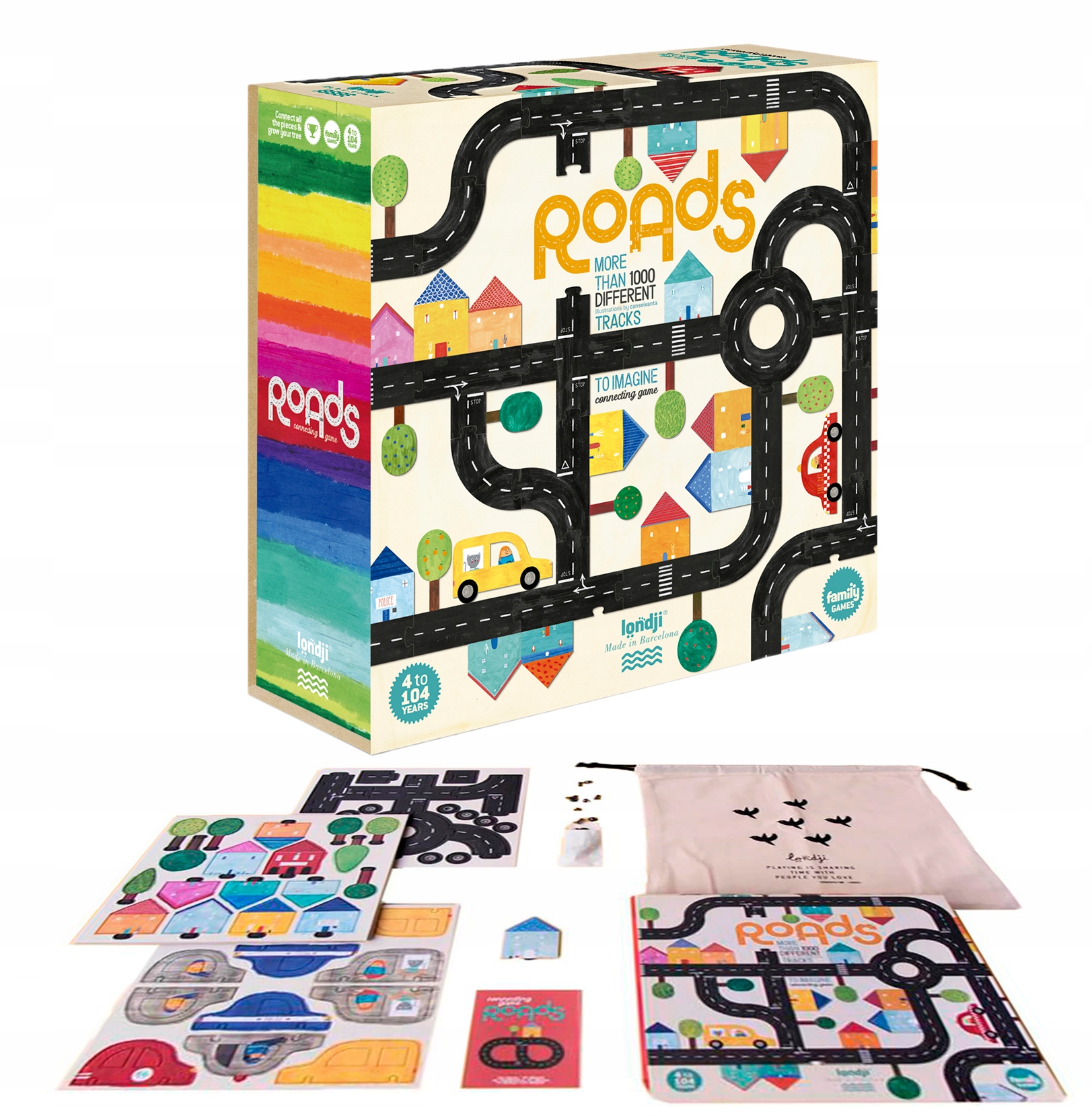 Londji Gra Roads Drogi Gra kooperacyjna rodzinna dla dzieci od 4 lat