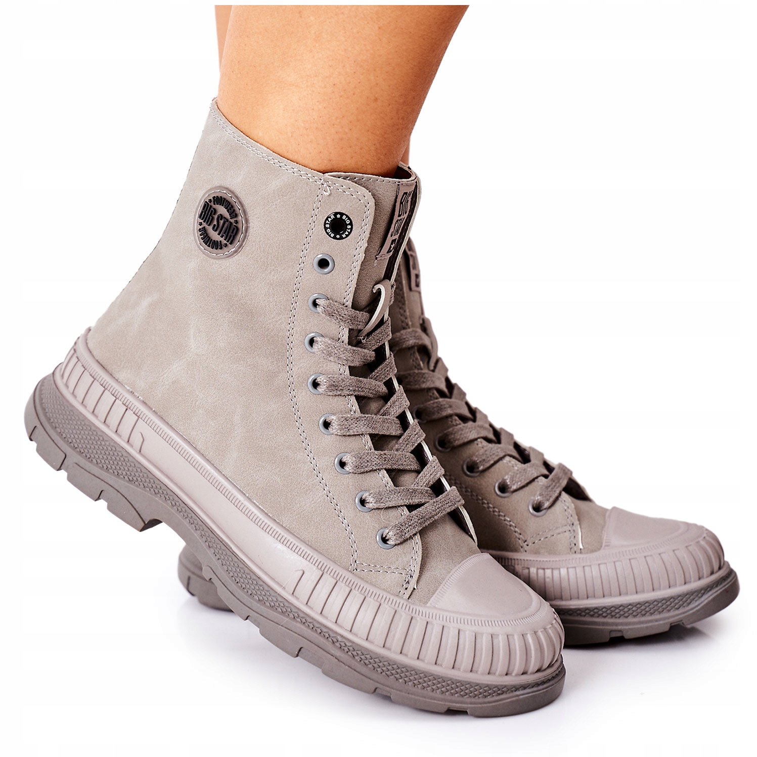

Trapery Botki Workery Big Star II274350 Szare 38