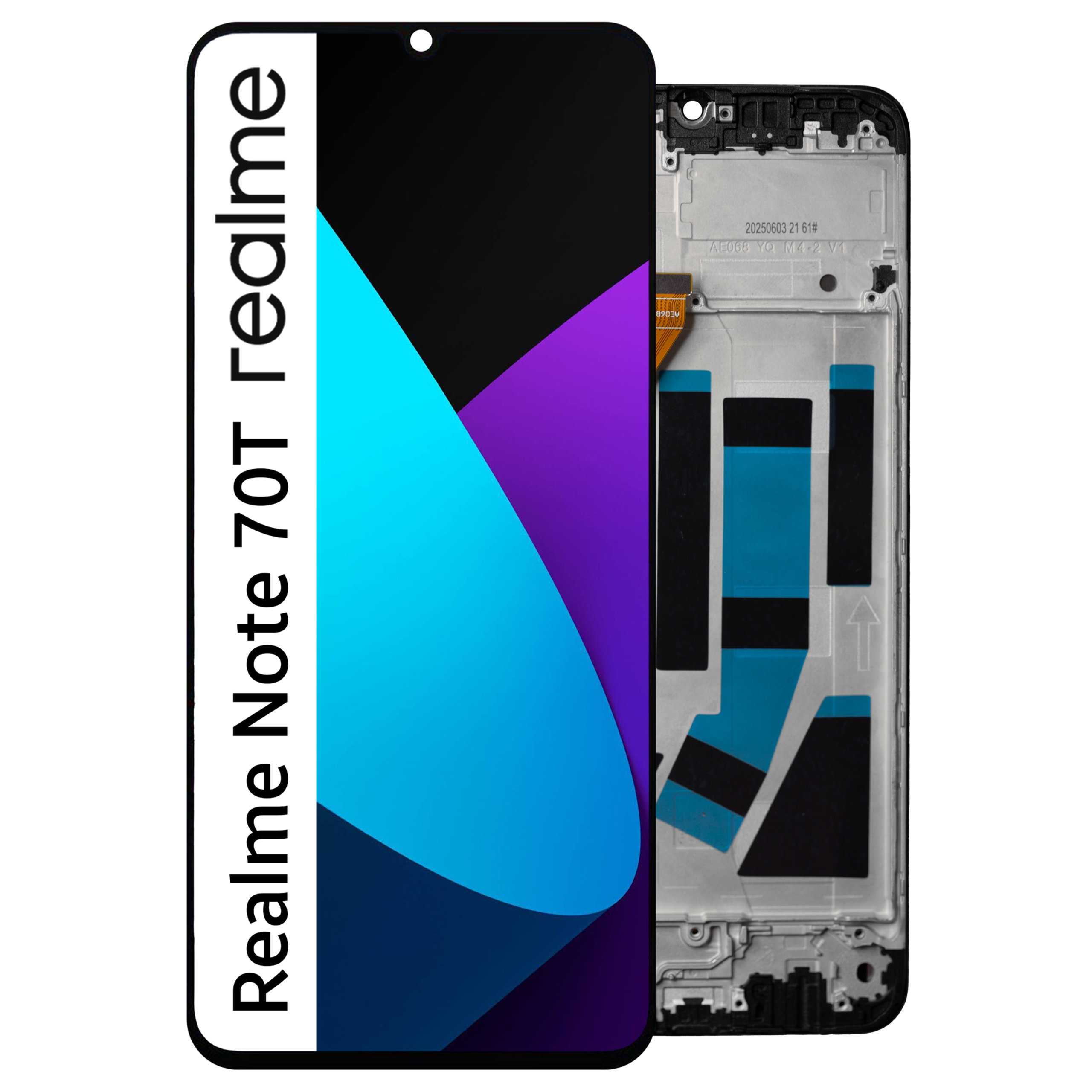 RMX5313 LCD pro Realme Note 70T Displej Rámeček Matrix
