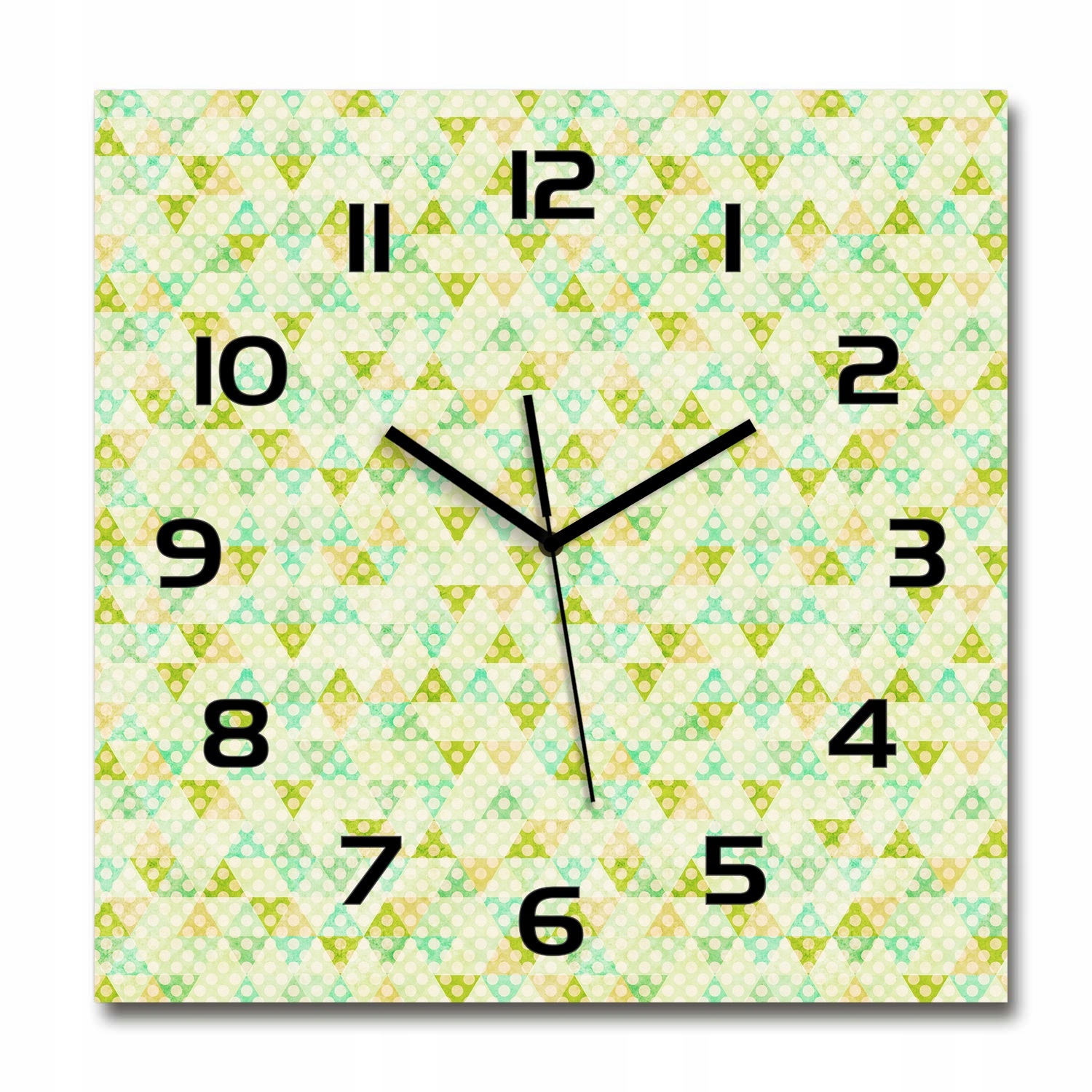 

Duży szklany zegar ścienny Geometryczne tło 60x60