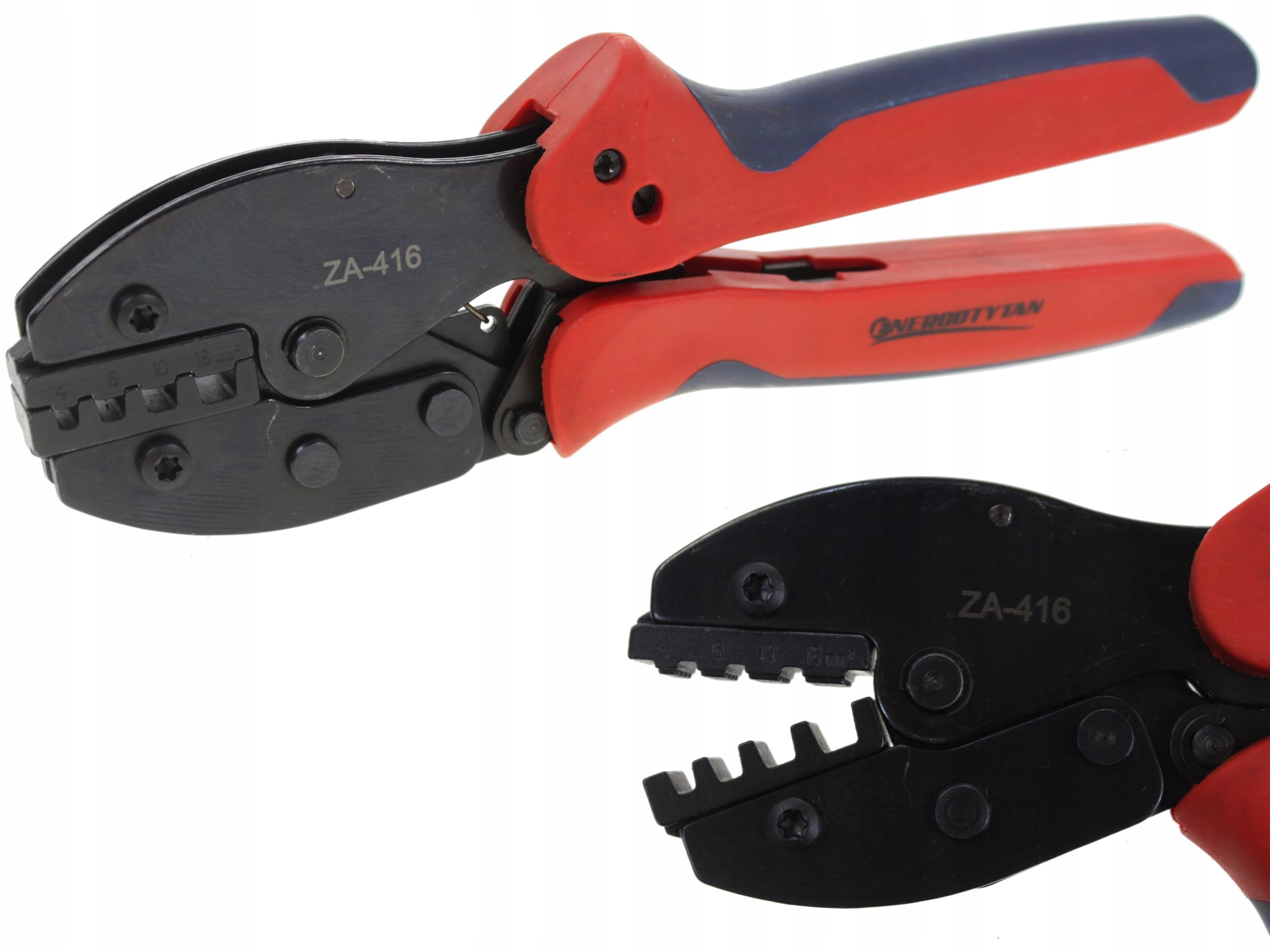 Krimpovací kleště na kabelové koncovky 4-6-10-16mm2 Energotytan ZA-416