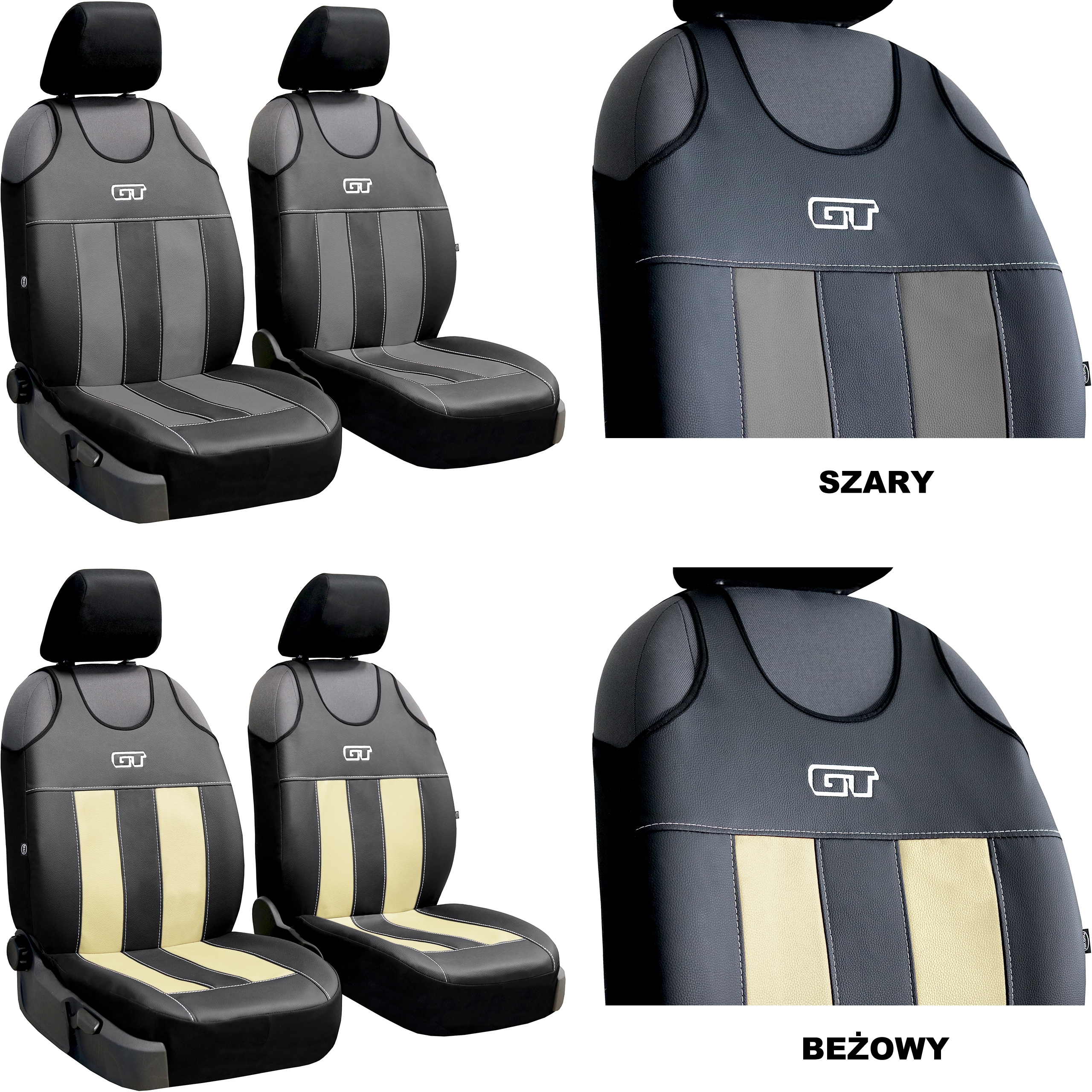 SKÓRZANE KOSZULKI POKROWCE NA FOTELE SAMOCHODOWE Typ koszulka