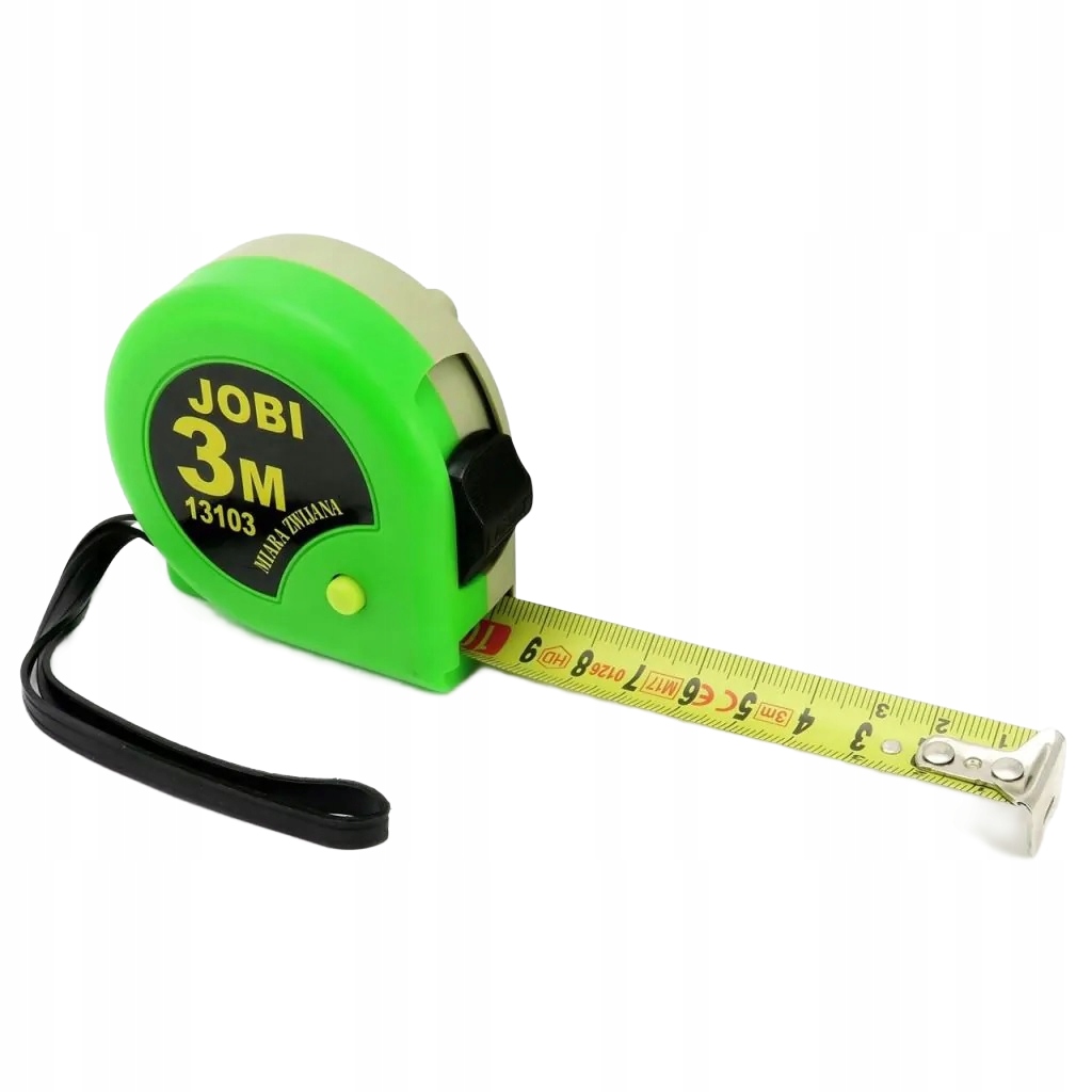 Miara metrówka 3M taśma miernicza Miarka automatyczna zwijana z blokadą Marka Jobi