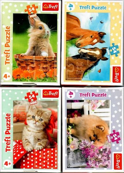 

Trefl 54el. Mini Puzzle Mini Zwierzątka 4+