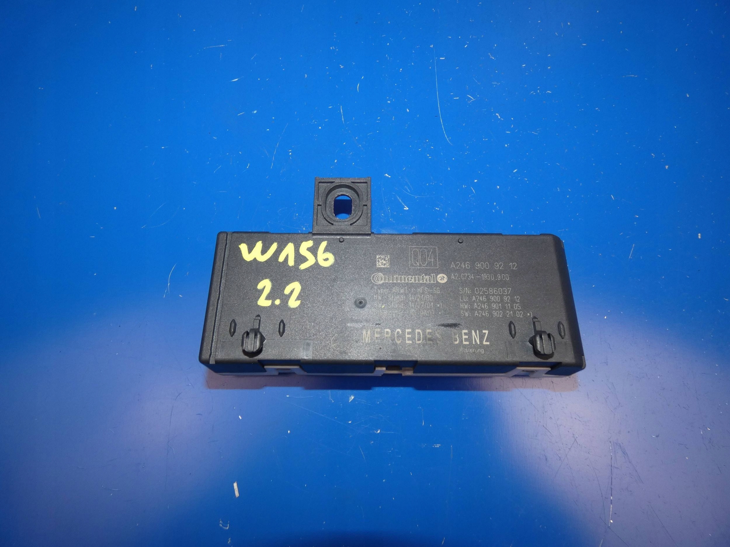 MERCEDES GLA W156 W117 module control unit bonnet boot