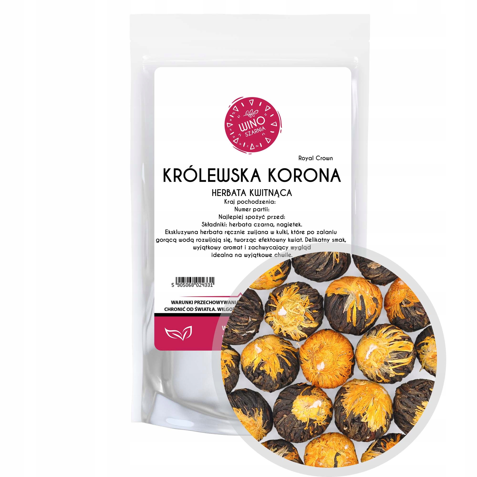 Levně Čaj kvetoucí černý Královská koruna Royal Crown 1 kg