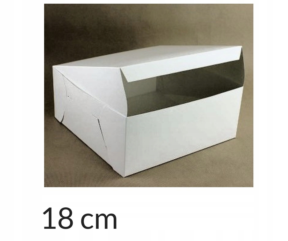 

Opakowanie Klejone 18x18x9 cm Białe pudełko