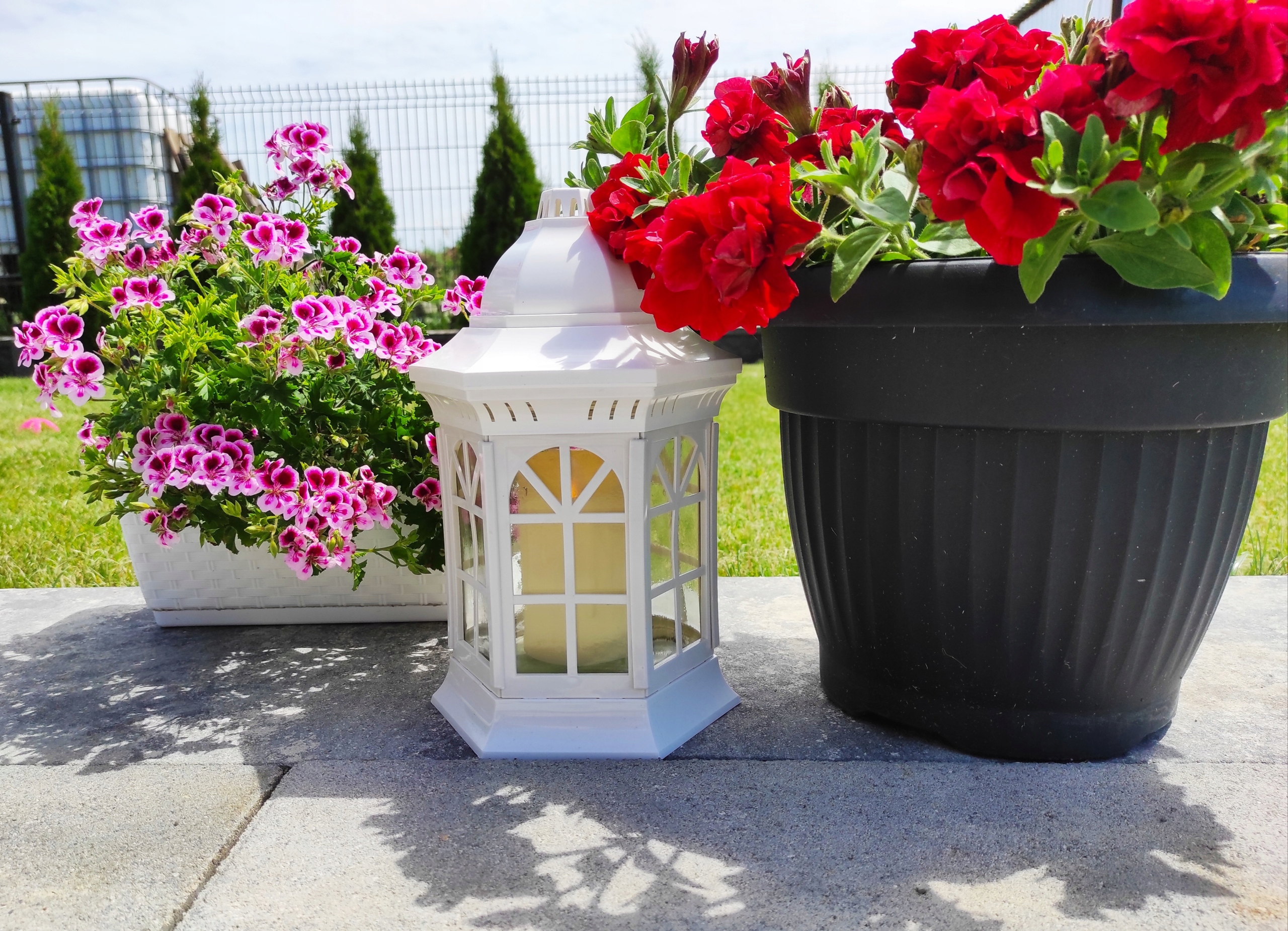 Lampion ogrodowy biały Marka Glashit