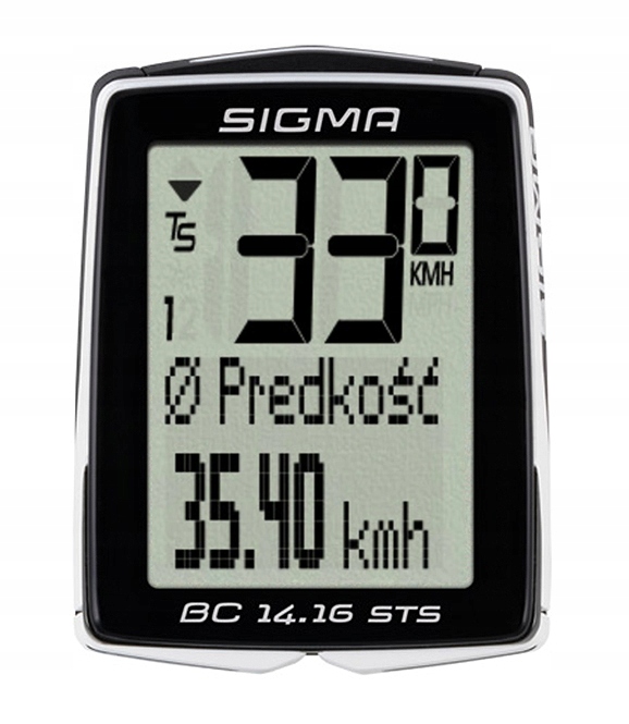 

Bezprzewodowy Licznik Rowerowy Sigma 14.16 Sts Cad