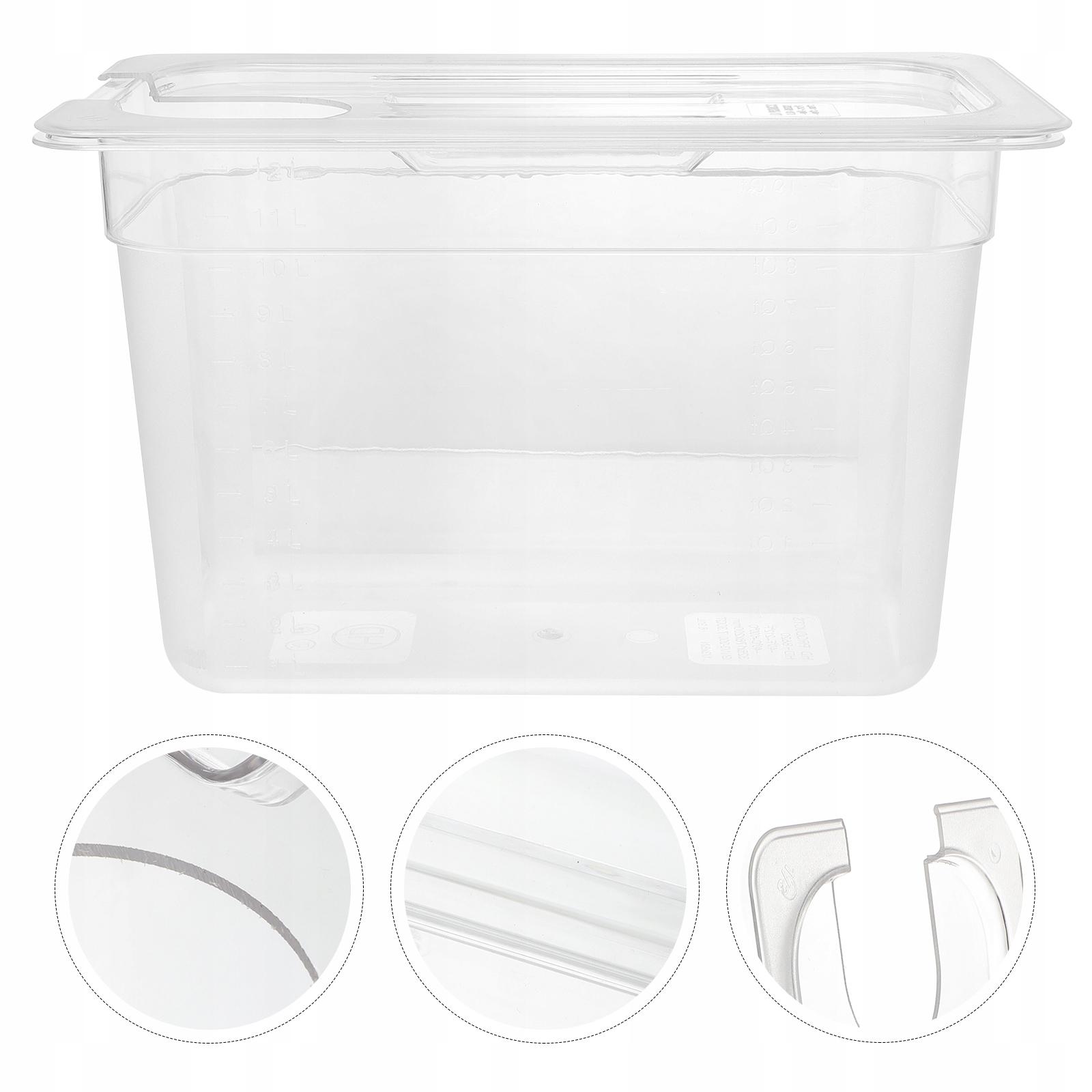 PRZEZROCZYSTY POJEMNIK WOLNOKUJĄCY Liczba elementów w zestawie 0 szt.