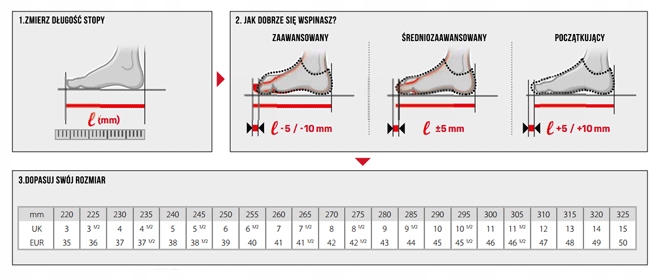 Buty do wspinaczki Ocun OZONE - red/black Buty do wspinaczki Ocun OZONE - r Rozmiar 42
