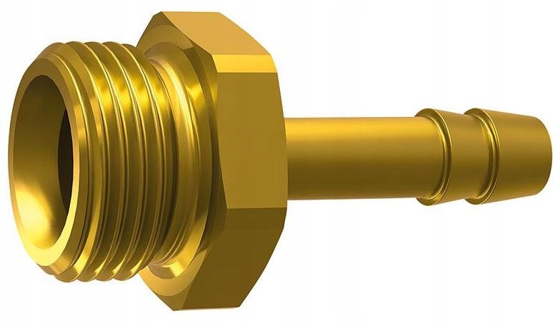Złączka króciec mosiądz 25 bar gwint zewn. 1/8" węża 4mm