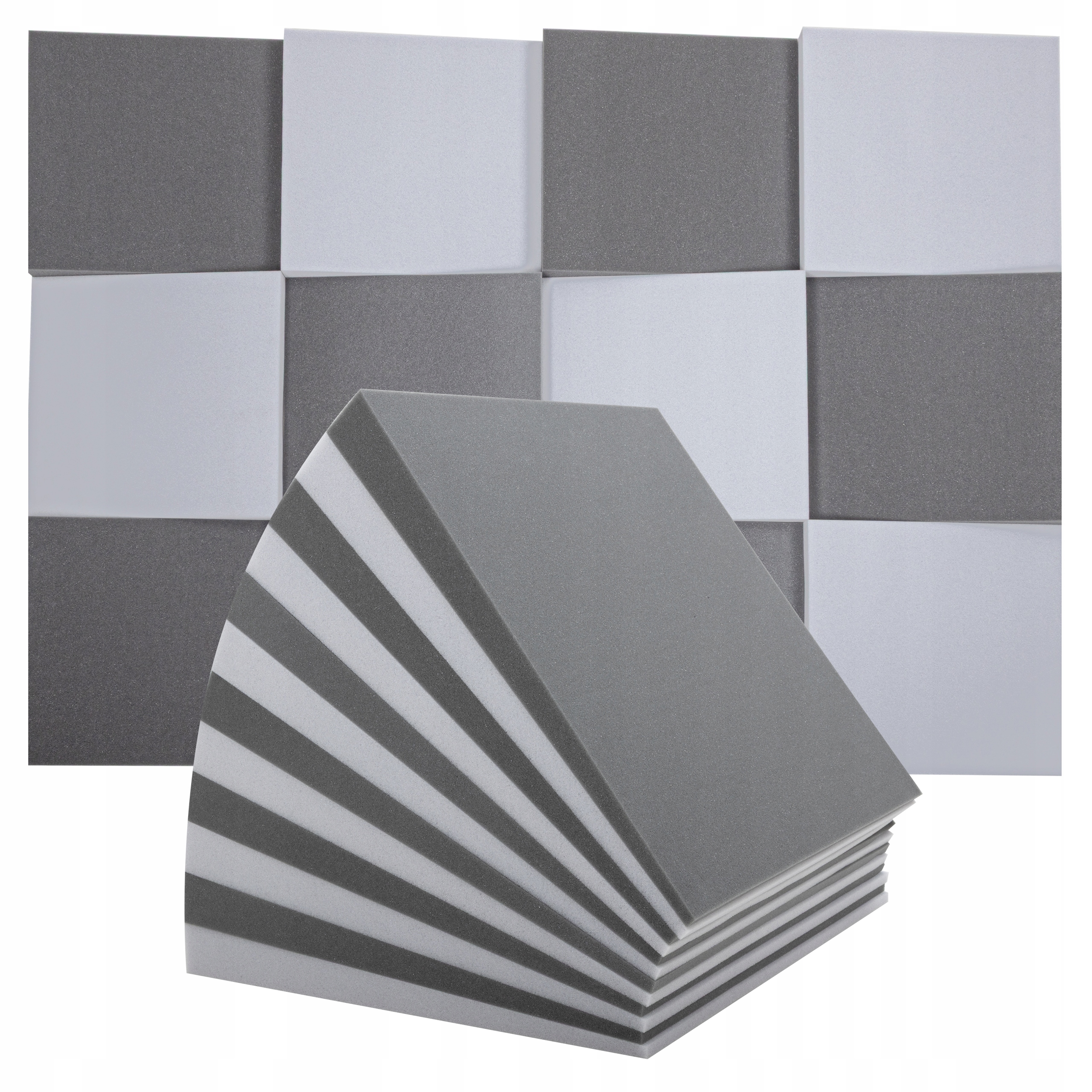 Akustický panel sivý a popolavý na stenu decory do obývacej izby 3 m2