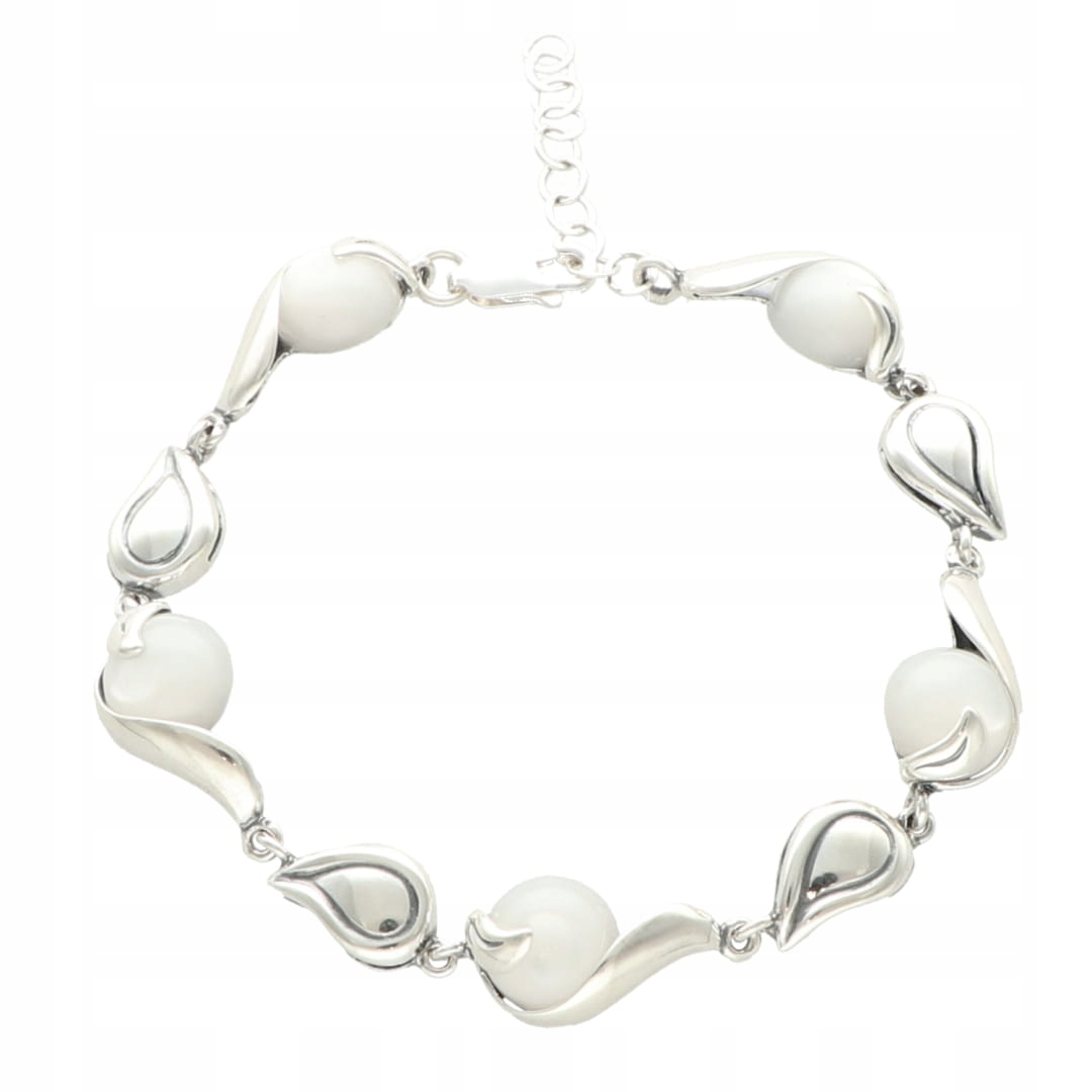 Náramek s reliéfem stříbro