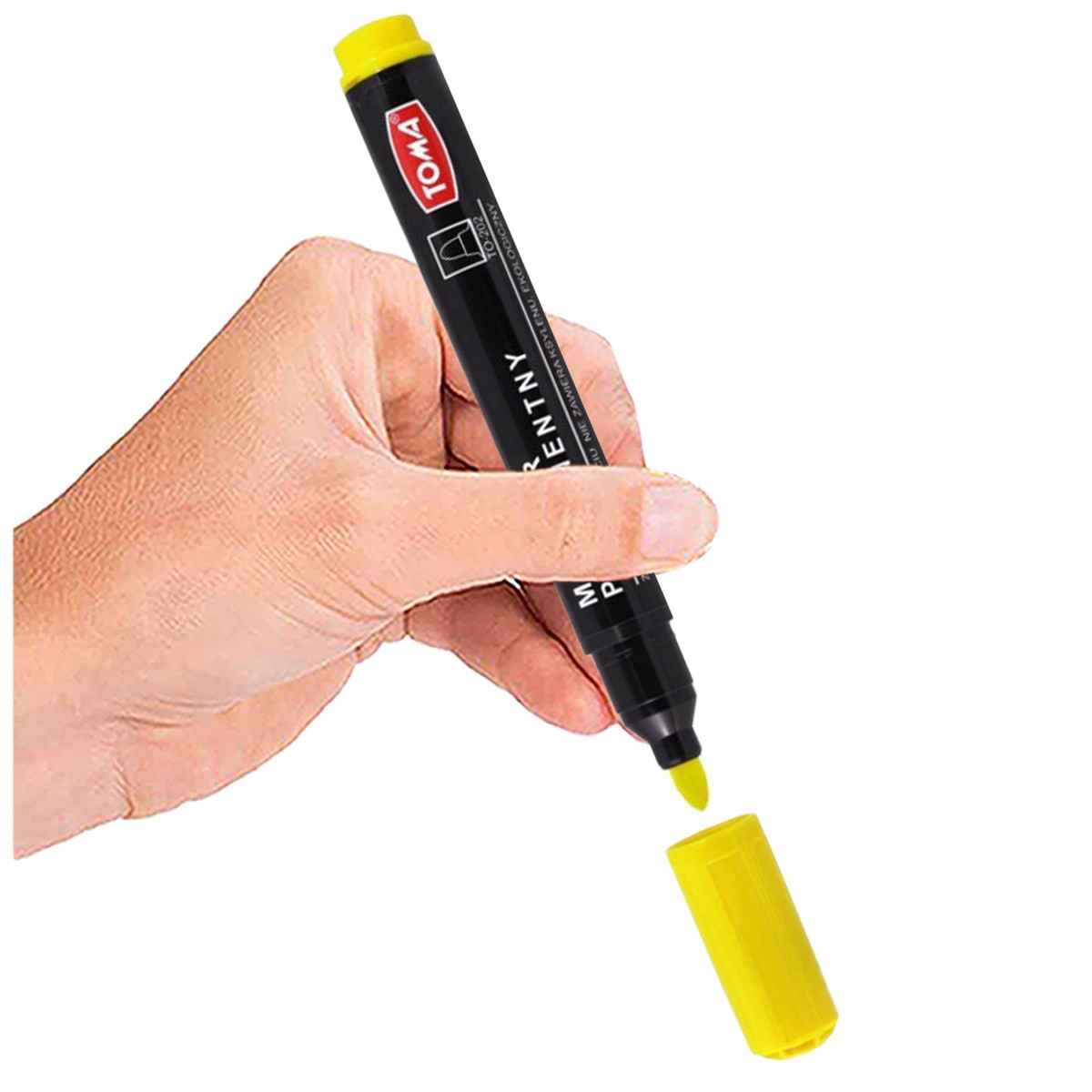 

Toma Żółty Marker Permanentny Dobrze Widoczny!