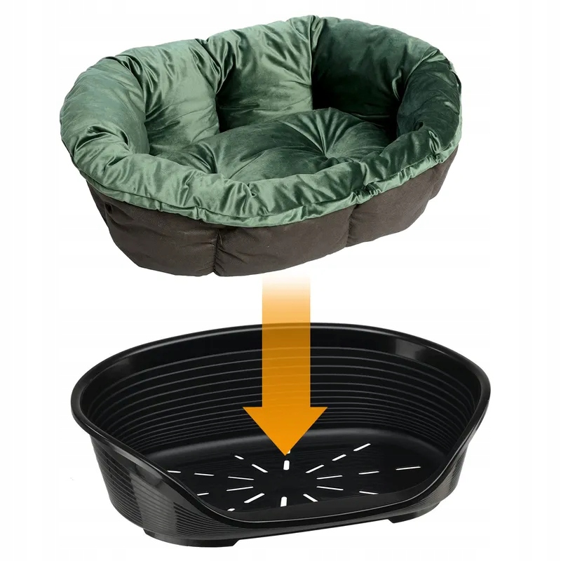 Poduszka Ferplast Sofà Samt, zielona do kosza Ferplast Siesta Deluxe 10