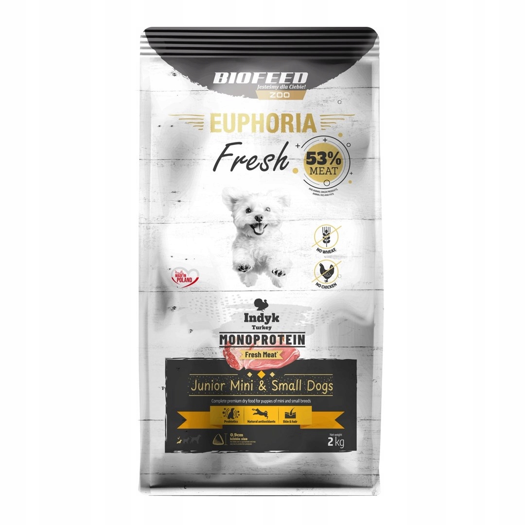 Biofeed Euphoria Fresh Meat Junior Mini & Small Krůta monoprotein 2 kg