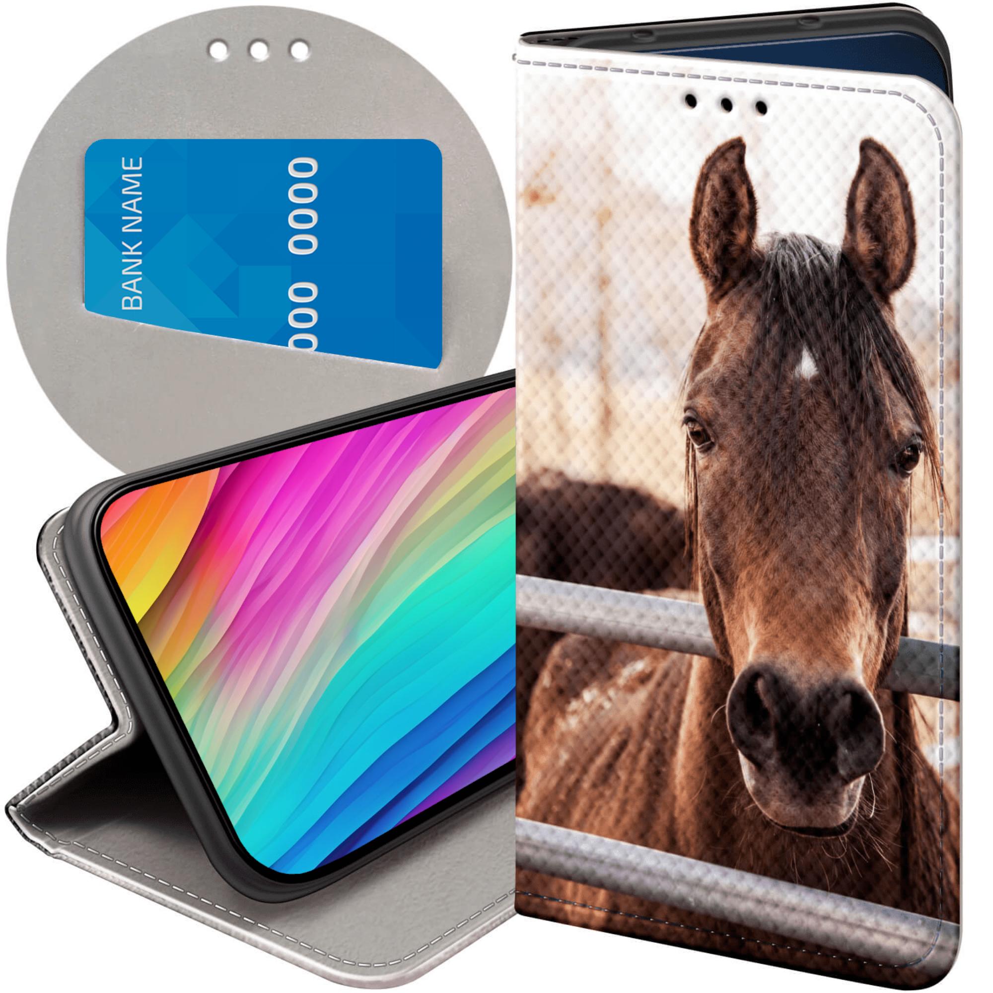 Etui Z Klapką Do Iphone 14 Pro Konie Kuce Pegazy Futerał Pokrowiec